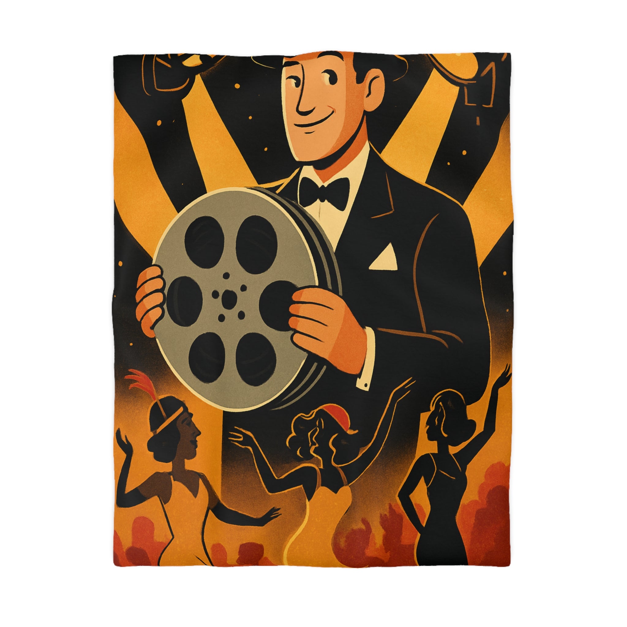 Housse de Couette Microfibre Illustration Unique Design Moderne Décoration Intérieure Raffinée