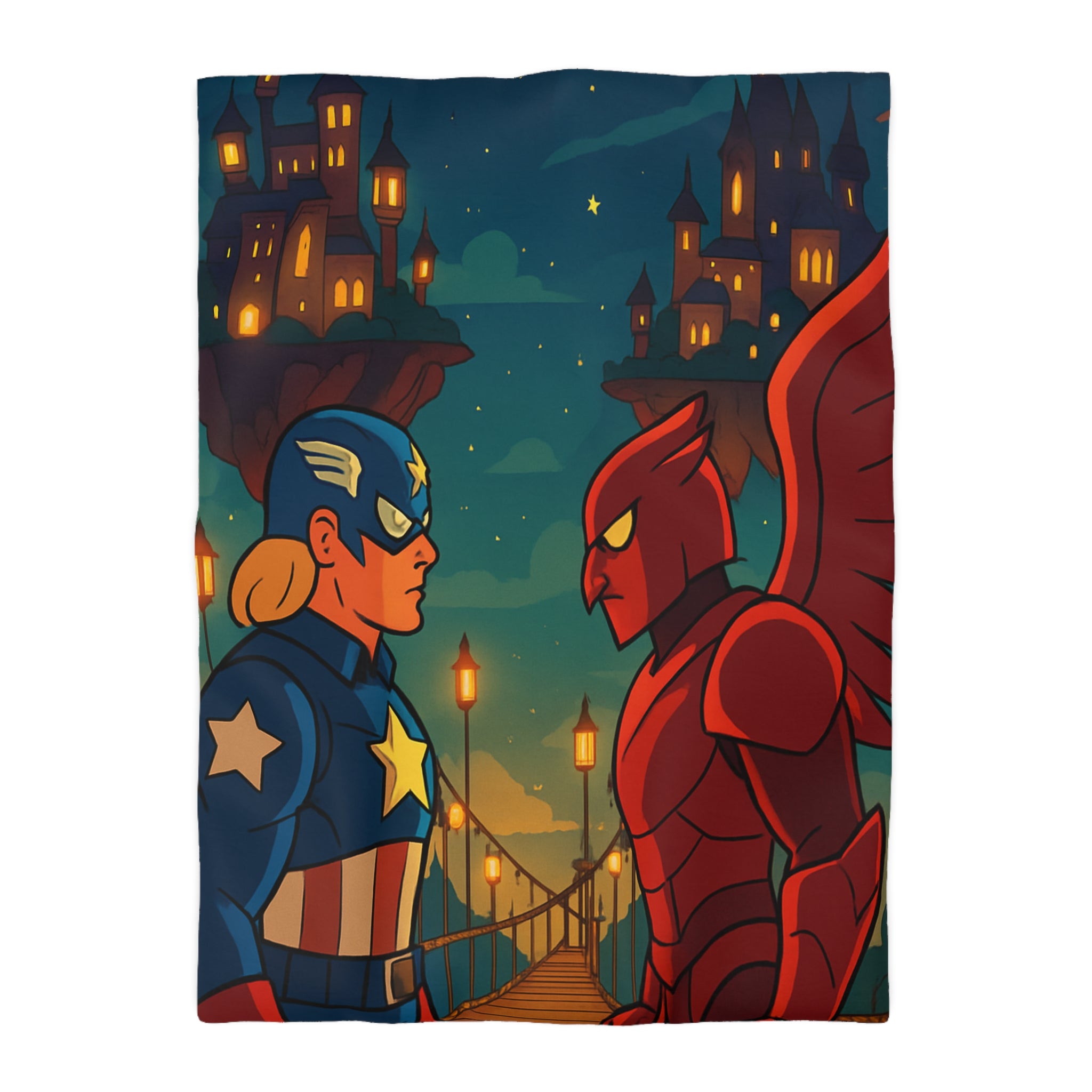 Housse de Couette Microfibre Design Artistique Moderne Décoration Chambre Confort Premium