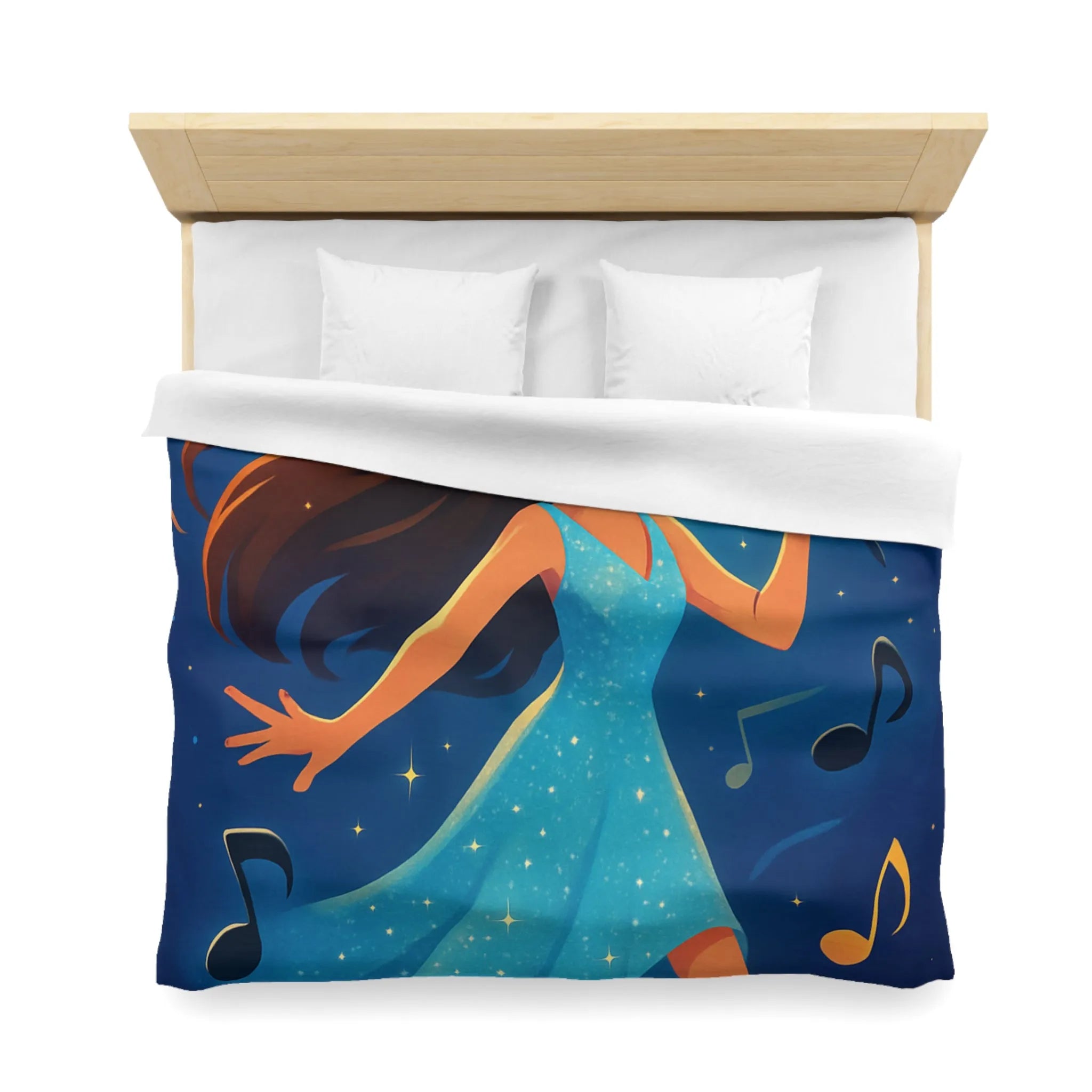 Housse de Couette Microfibre Art Graphique Contemporain Style Décoratif Chambre Tendance