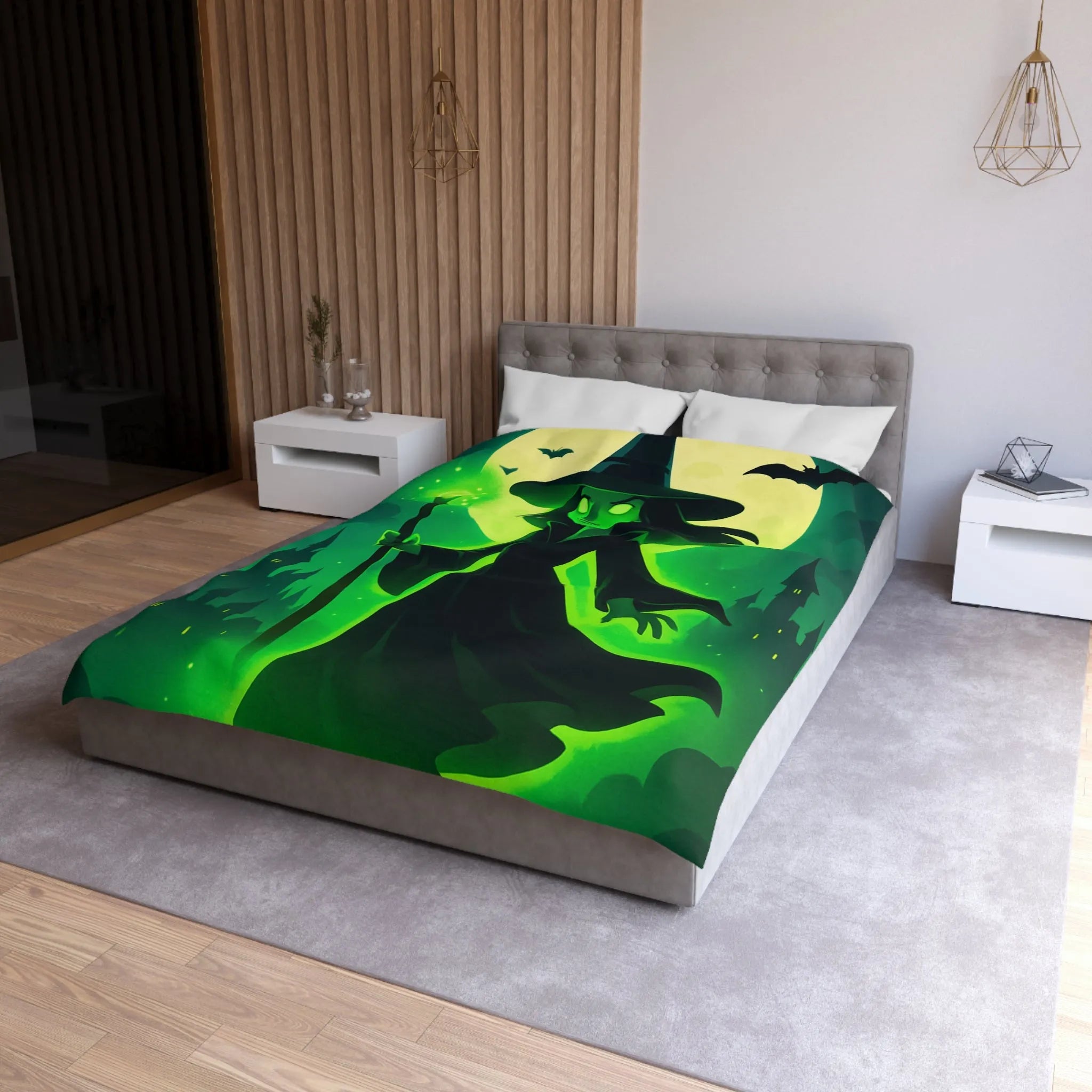 Housse de Couette Microfibre Art Graphique Contemporain Style Décoratif Chambre Tendance