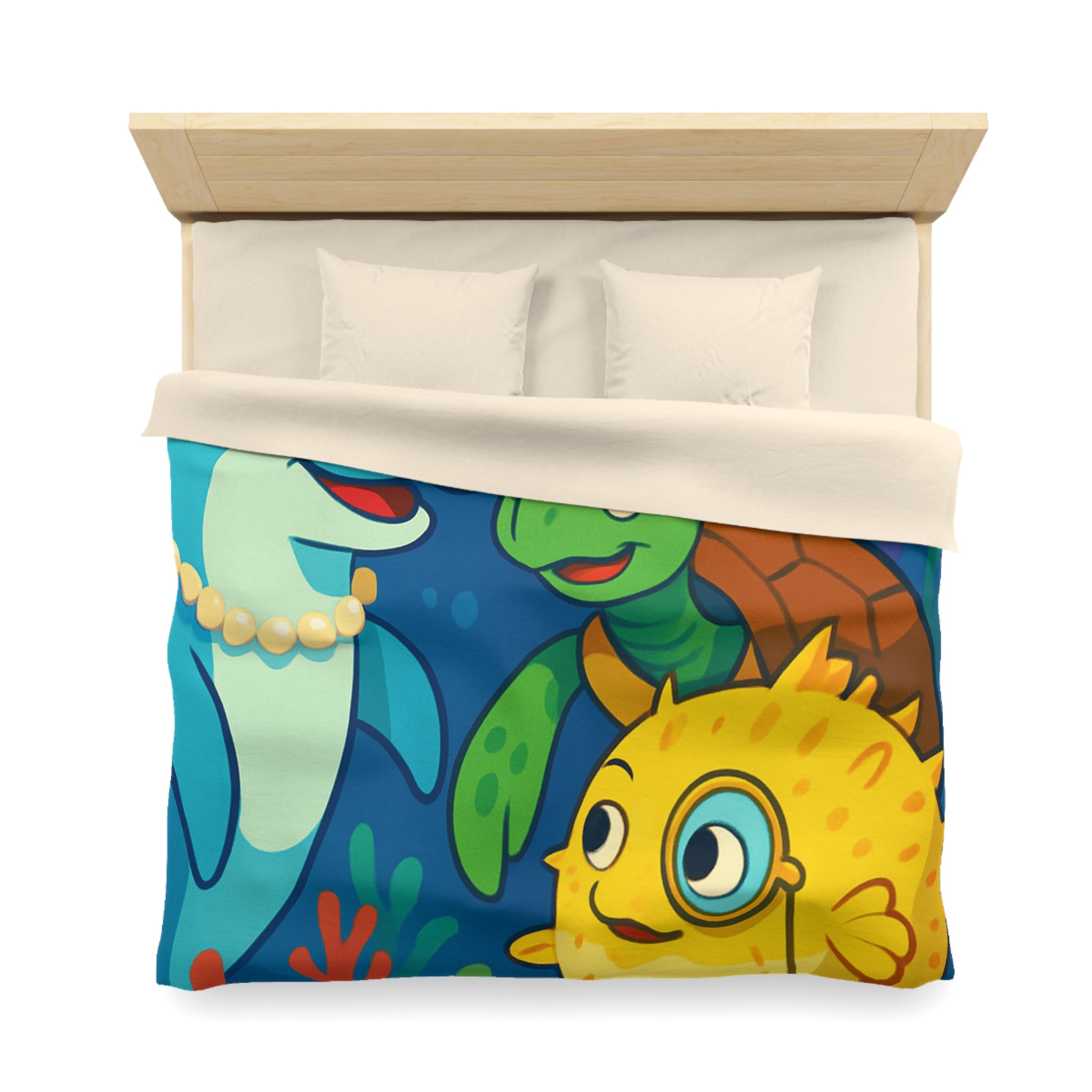 Housse de Couette Microfibre Design Artistique Moderne Décoration Chambre Confort Premium