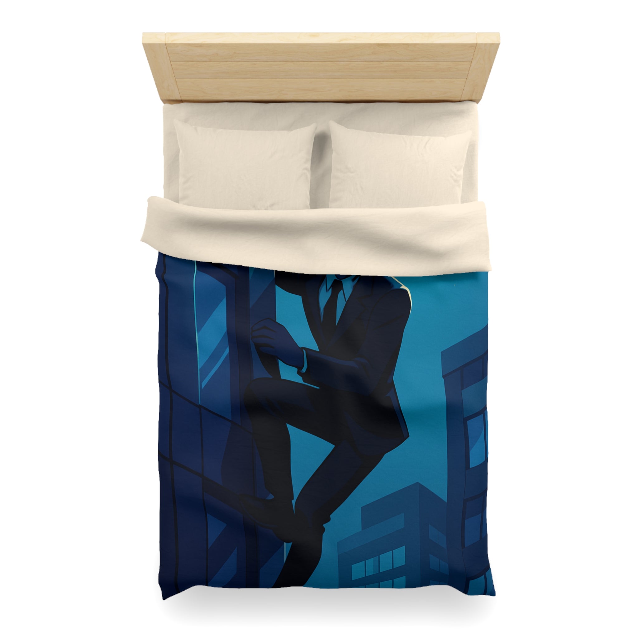 Housse de Couette Microfibre Illustration Unique Design Moderne Décoration Intérieure Raffinée