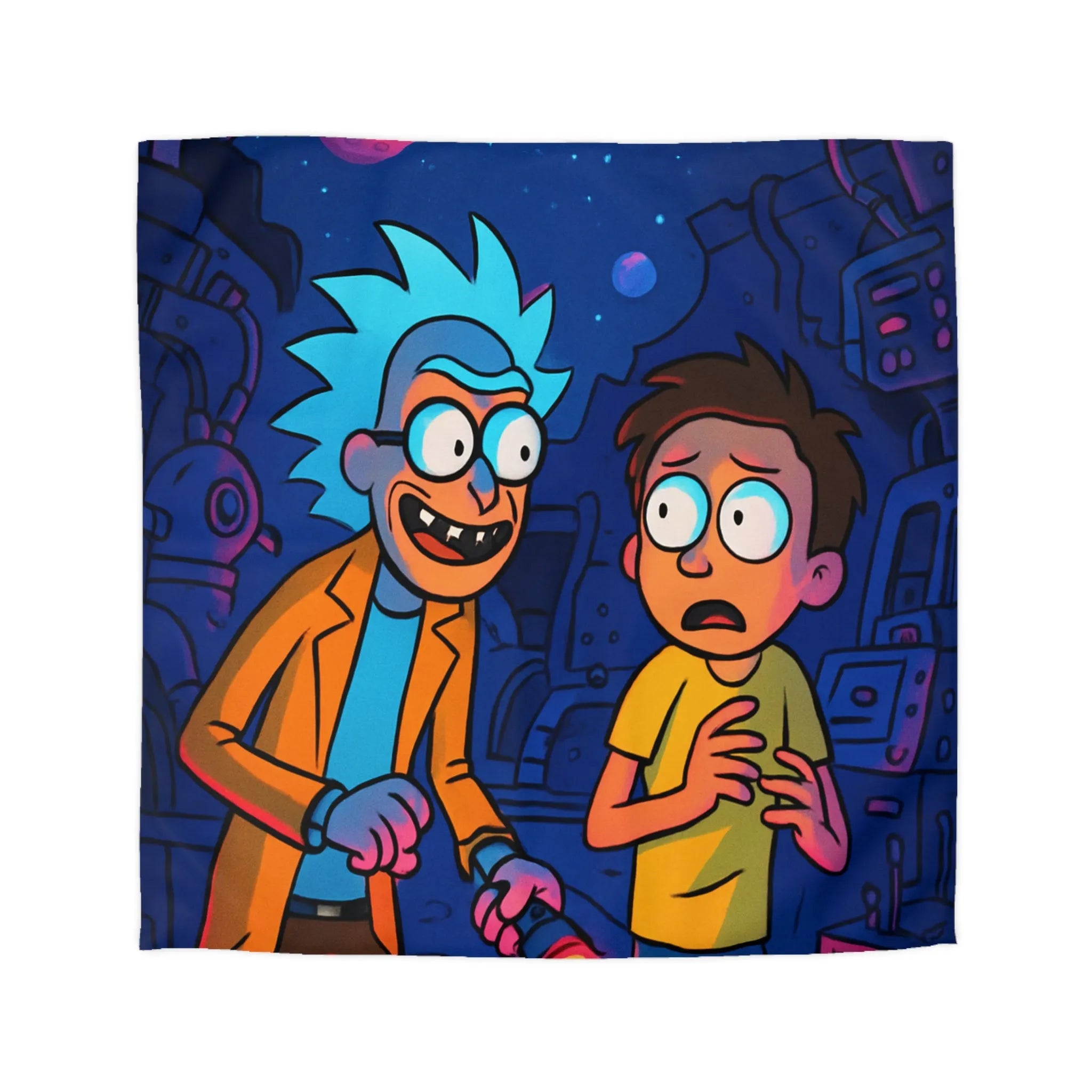 Housse de Couette Microfibre Art Graphique Contemporain Style Décoratif Chambre Tendance