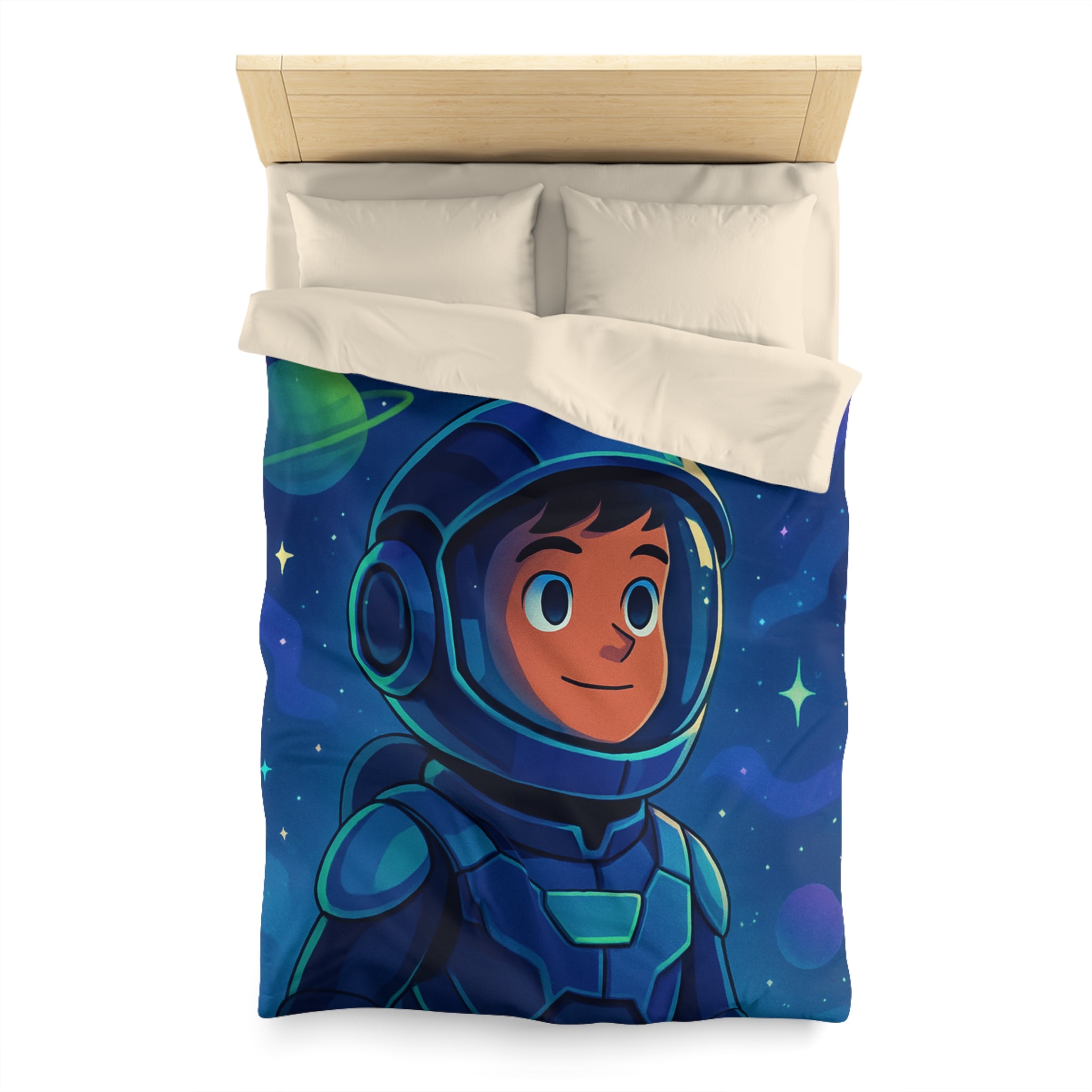 Housse de Couette Microfibre Illustration Unique Design Moderne Décoration Intérieure Raffinée