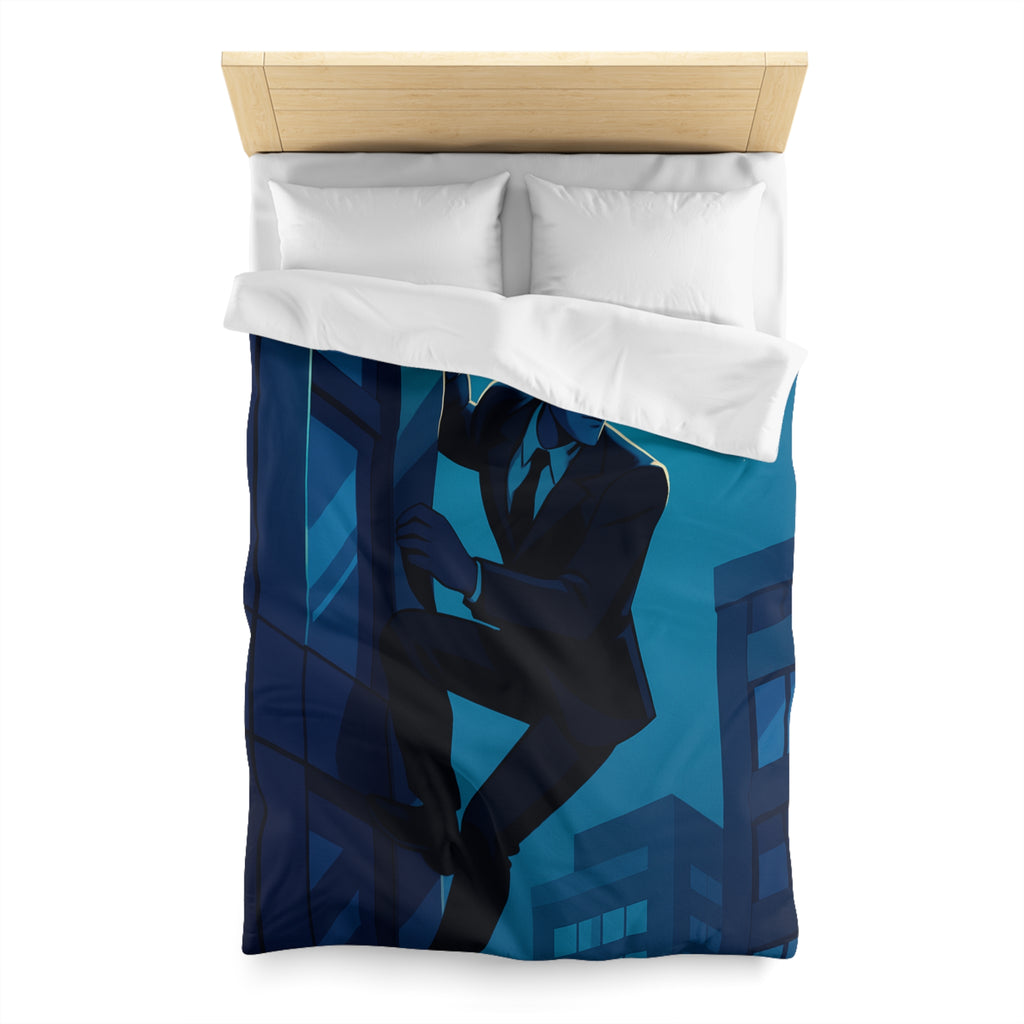 Housse de Couette Microfibre Illustration Unique Design Moderne Décoration Intérieure Raffinée