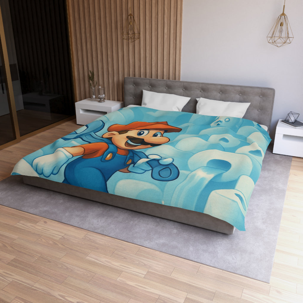 Housse de Couette Microfibre Illustration Unique Design Moderne Décoration Intérieure Raffinée