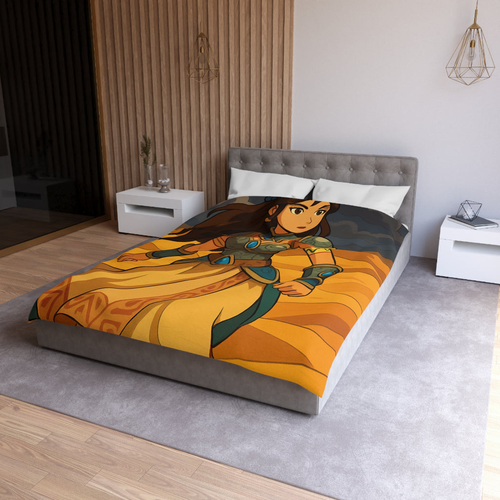 Housse de Couette Microfibre Design Artistique Moderne Décoration Chambre Confort Premium