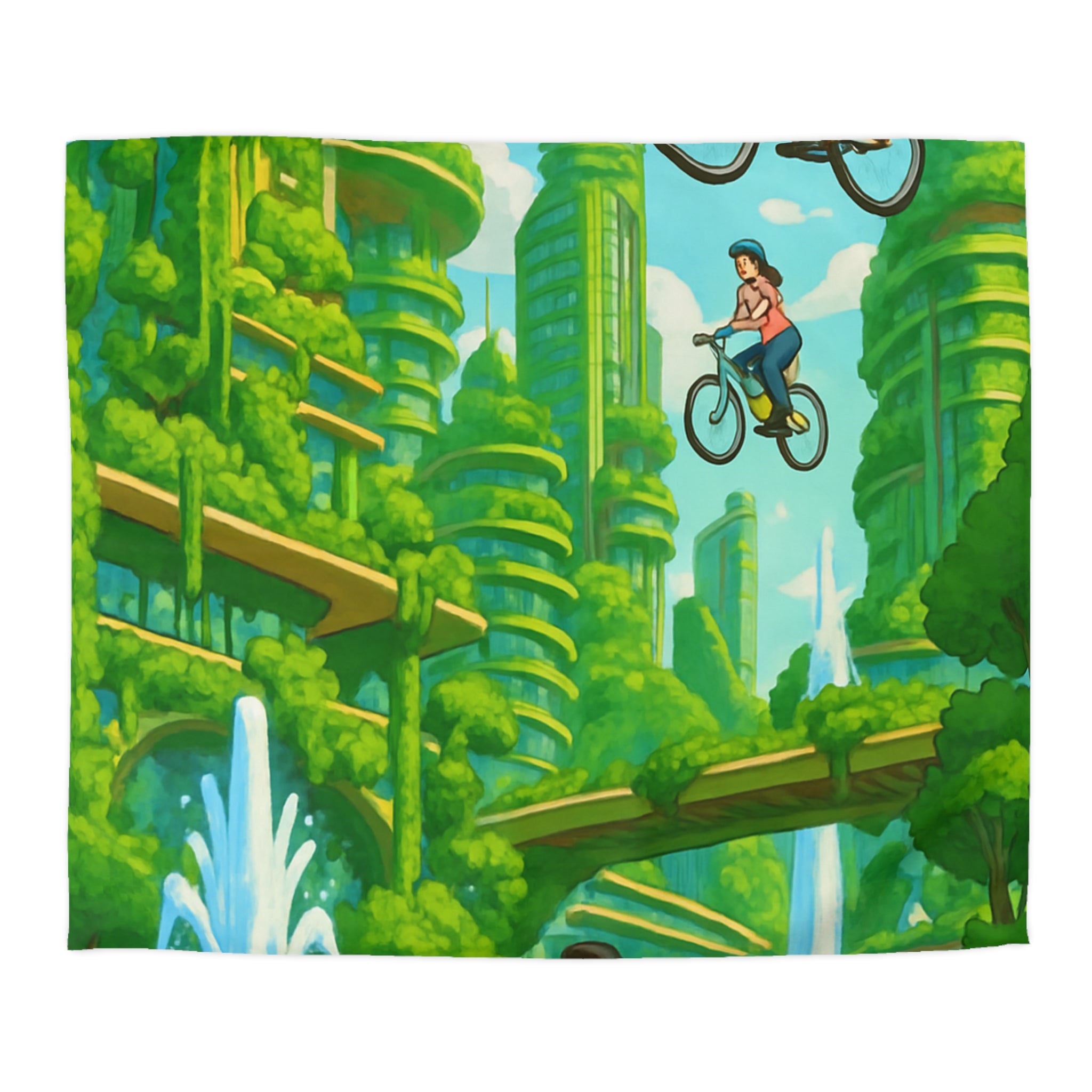 Housse de Couette Microfibre Design Artistique Moderne Décoration Chambre Confort Premium