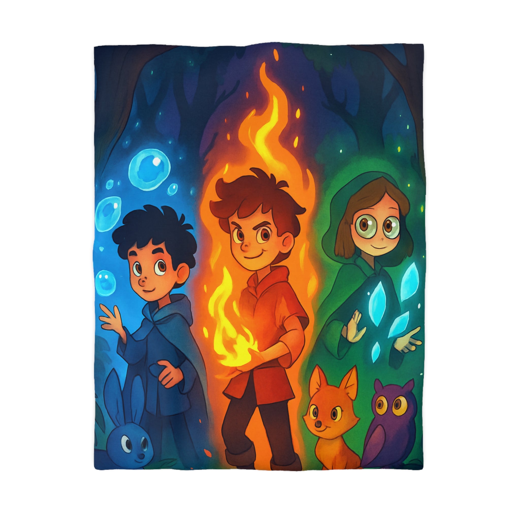 Housse de Couette Microfibre Design Artistique Moderne Décoration Chambre Confort Premium