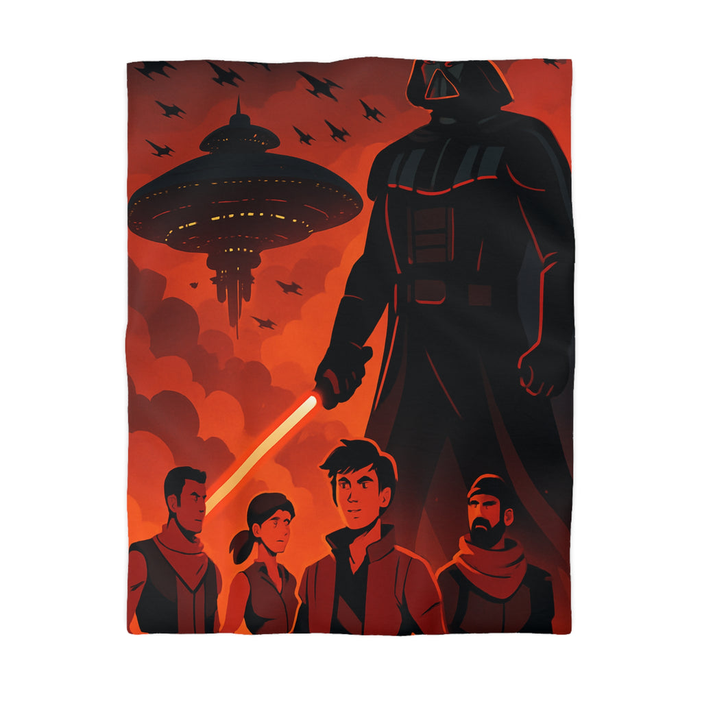 Housse de Couette Microfibre Motif Créatif Original Style Contemporain Chambre Élégante