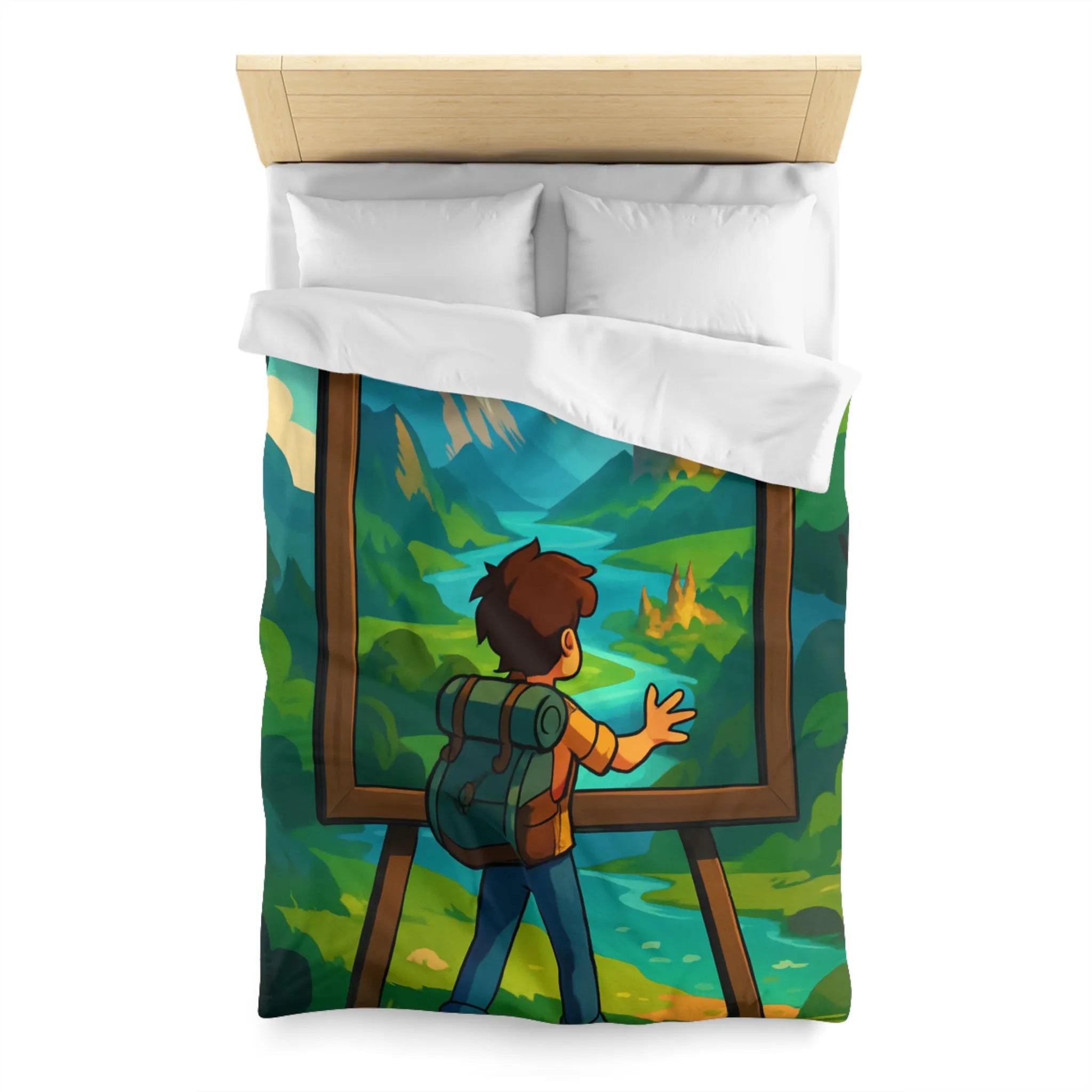 Enchantez votre chambre avec une housse de couette paysage nature féerique et rêveur