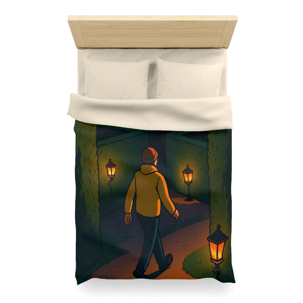 Explorez un jardin de mystère avec éclairage chaleureux pour vos rêves nocturnes