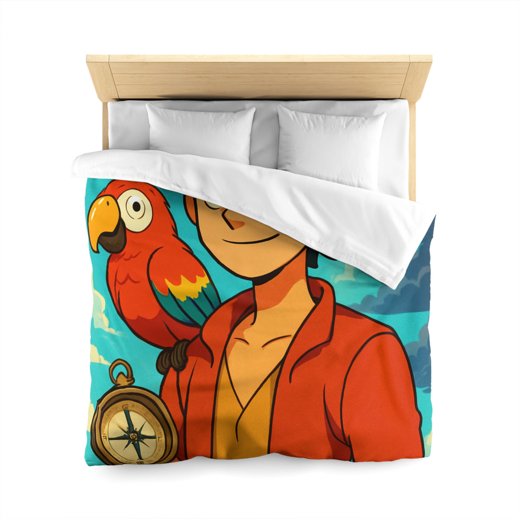 Housse de Couette Microfibre Motif Créatif Original Style Contemporain Chambre Élégante