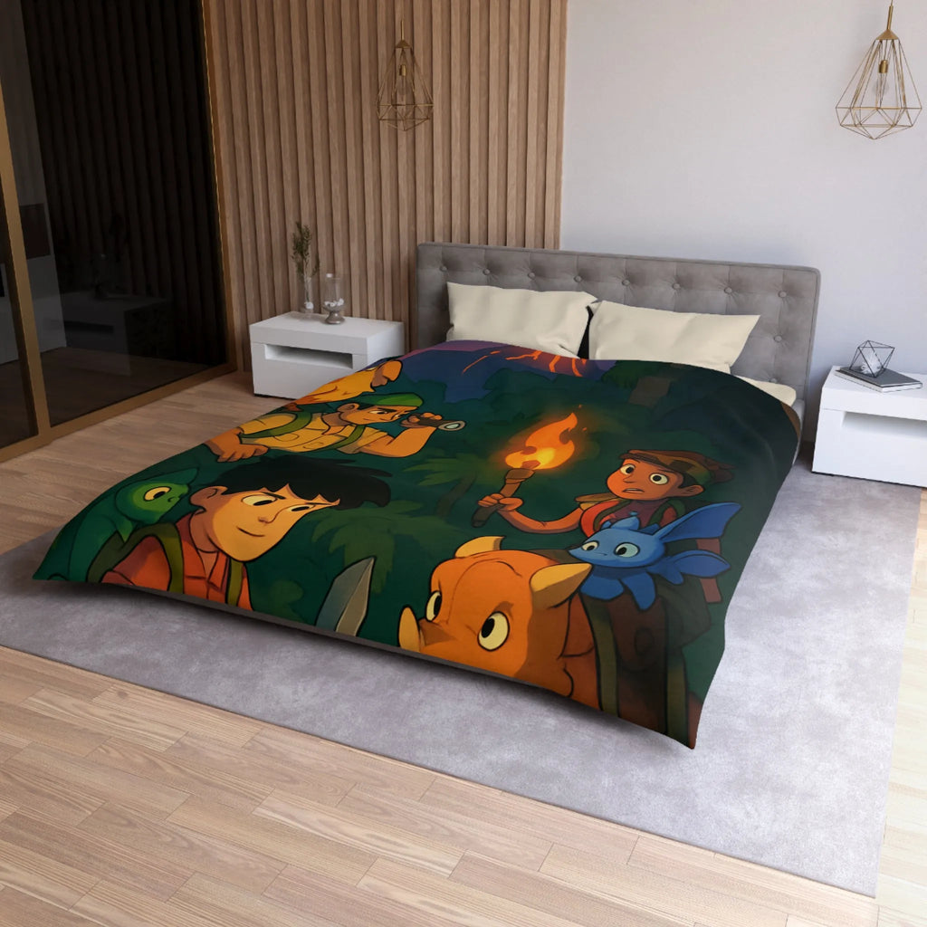 Explorez la jungle en famille avec des amis animaux et un volcan en éruption.