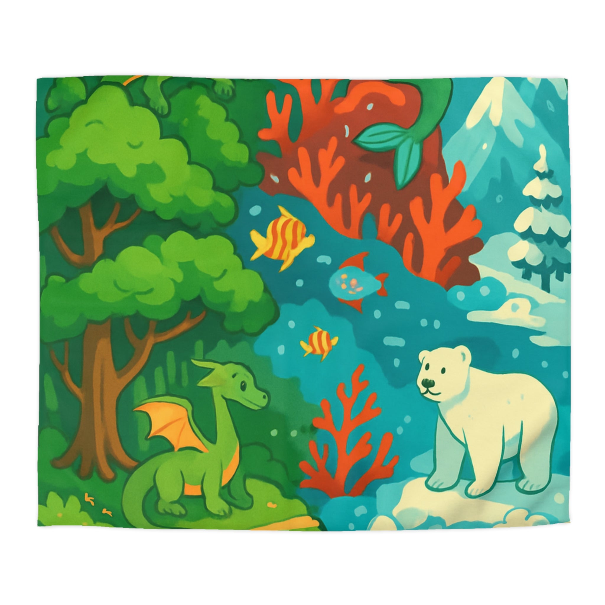 Housse de Couette Microfibre Design Artistique Moderne Décoration Chambre Confort Premium