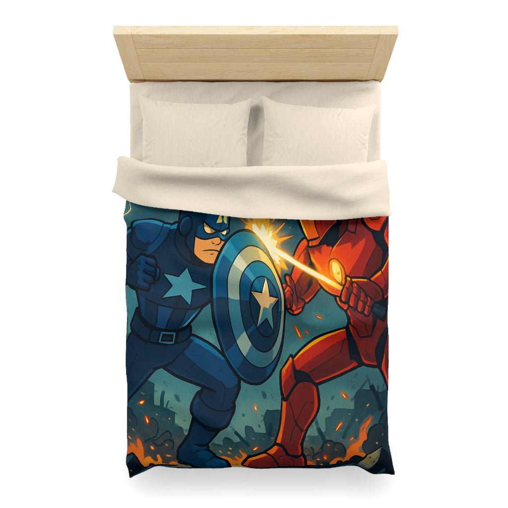 Housse de Couette Microfibre Design Artistique Moderne Décoration Chambre Confort Premium