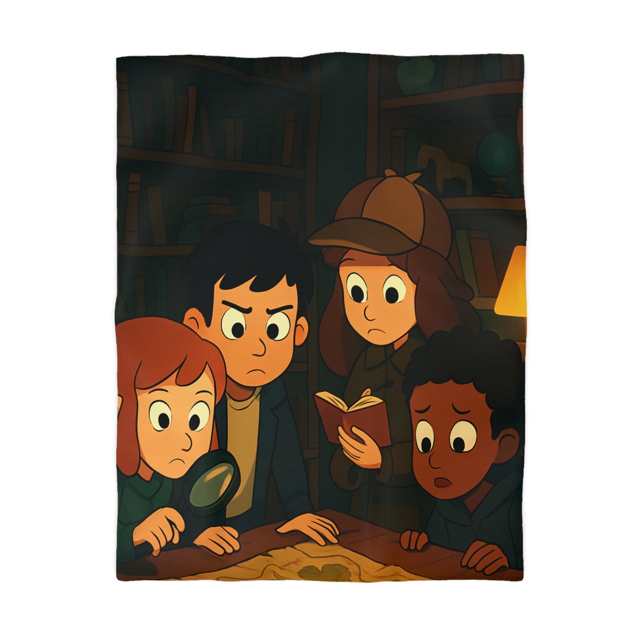 Housse de Couette Microfibre Motif Créatif Original Style Contemporain Chambre Élégante