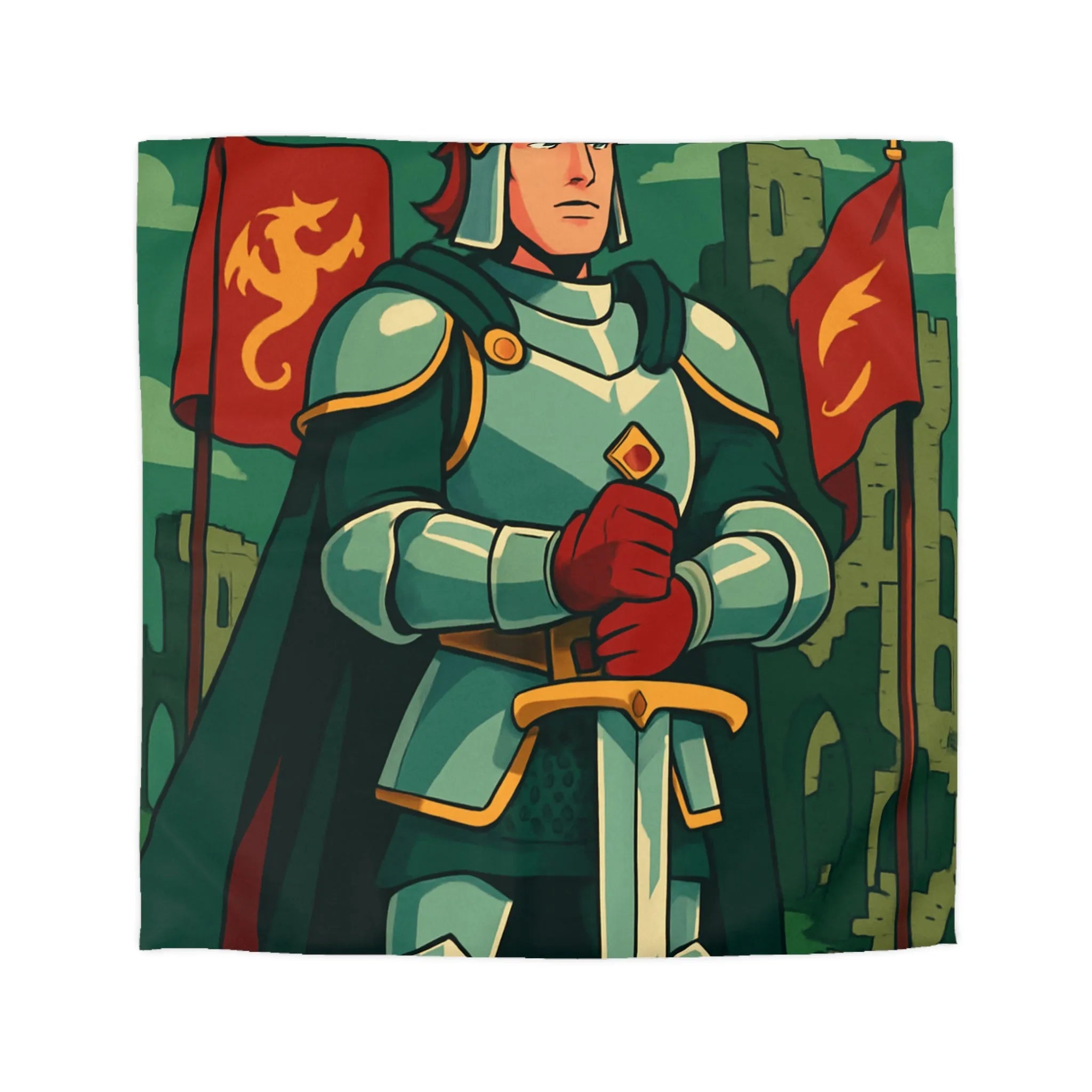 Housse de Couette Microfibre Art Graphique Contemporain Style Décoratif Chambre Tendance