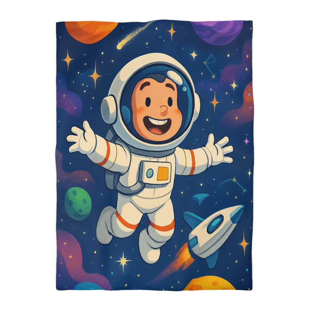 Housse de Couette Astronaute Enfantine : Voyage Interstellaire au Cœur du Cosmos