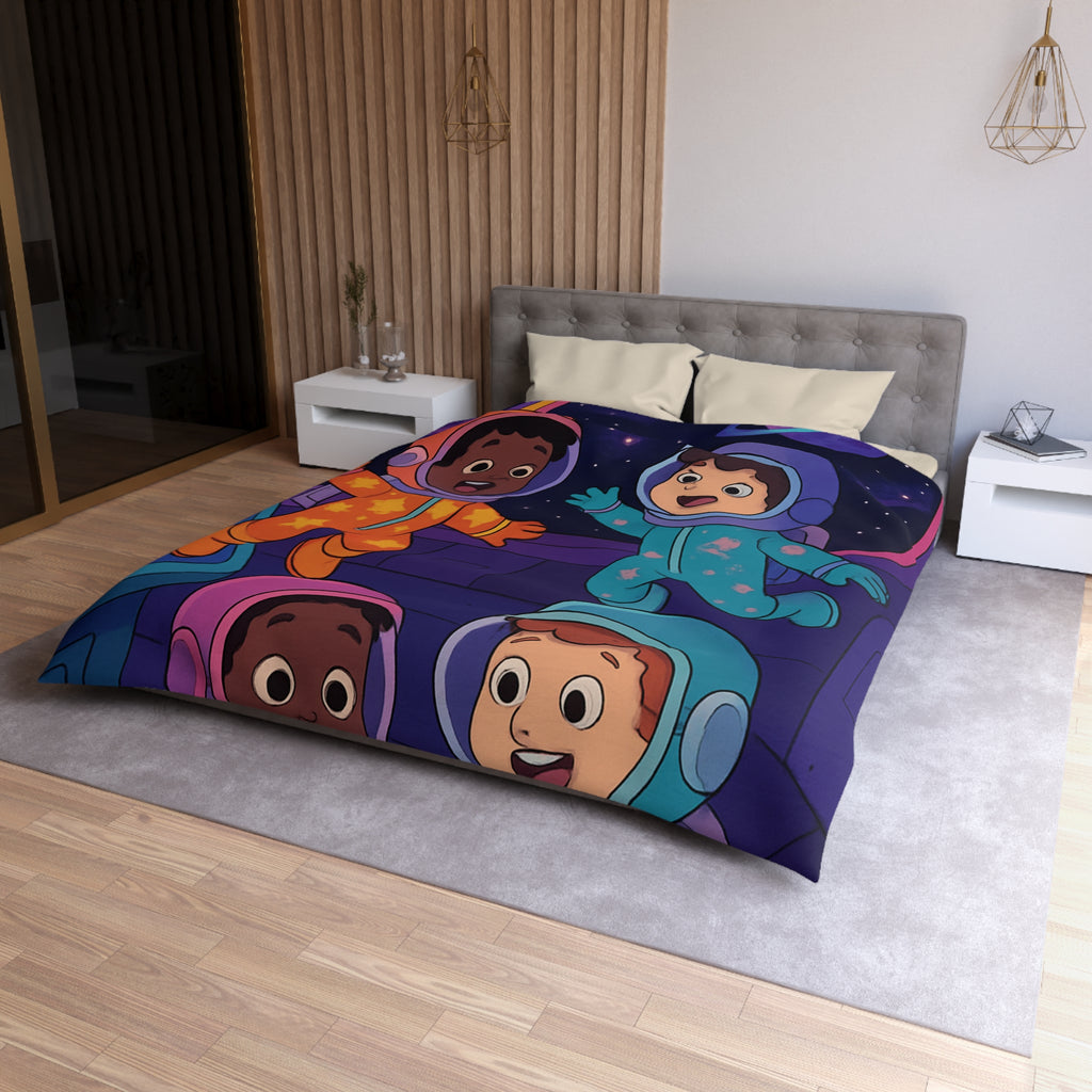 Housse de Couette Microfibre Motif Créatif Original Style Contemporain Chambre Élégante