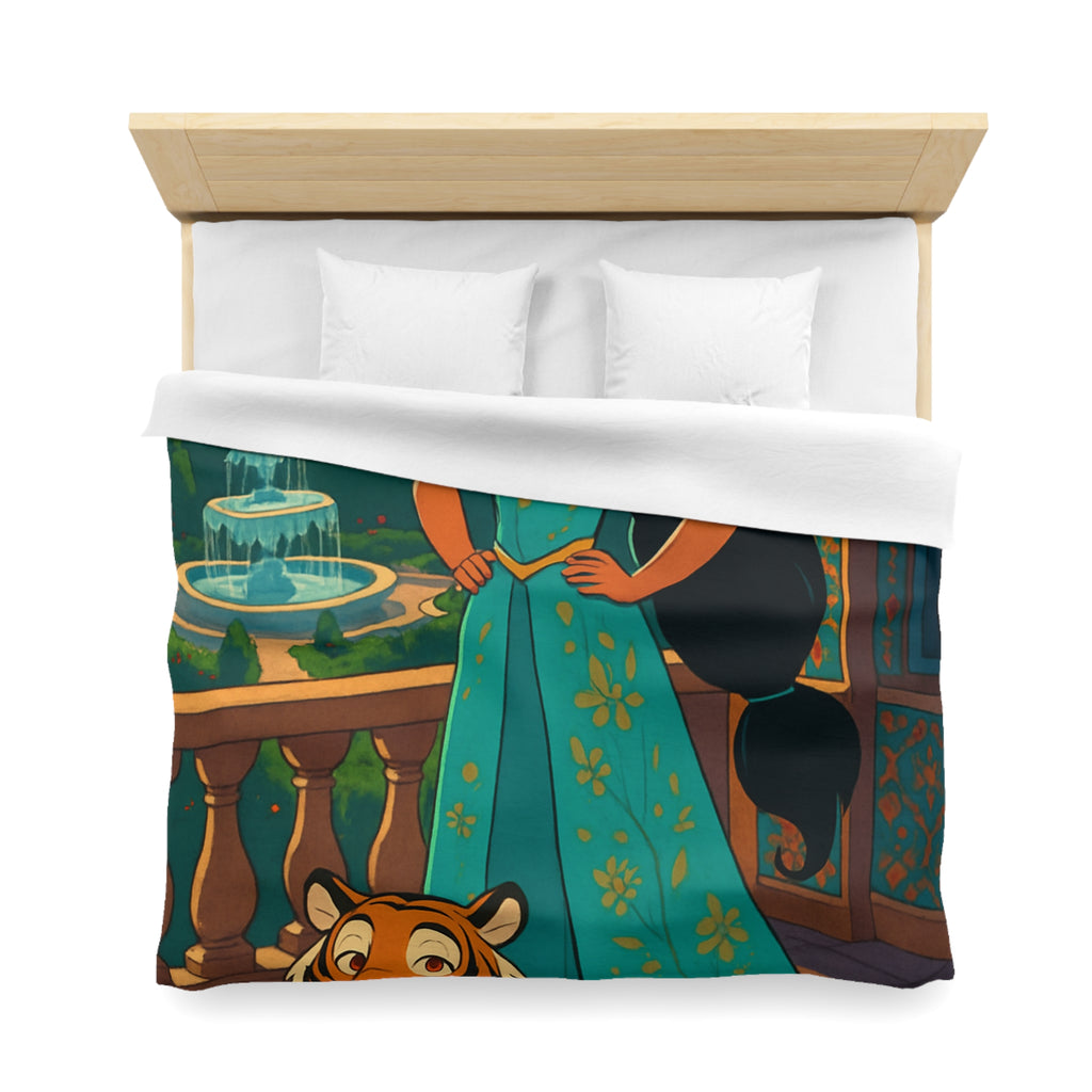 Housse de Couette Microfibre Motif Créatif Original Style Contemporain Chambre Élégante