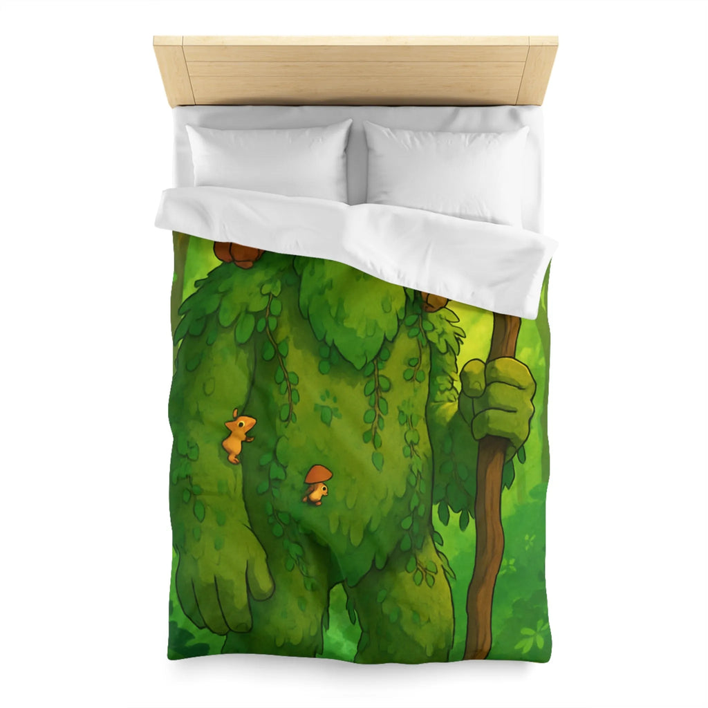 Housse de Couette Enchantée avec Géant Végétal et Forêt de Rêve pour Enfants Héritage