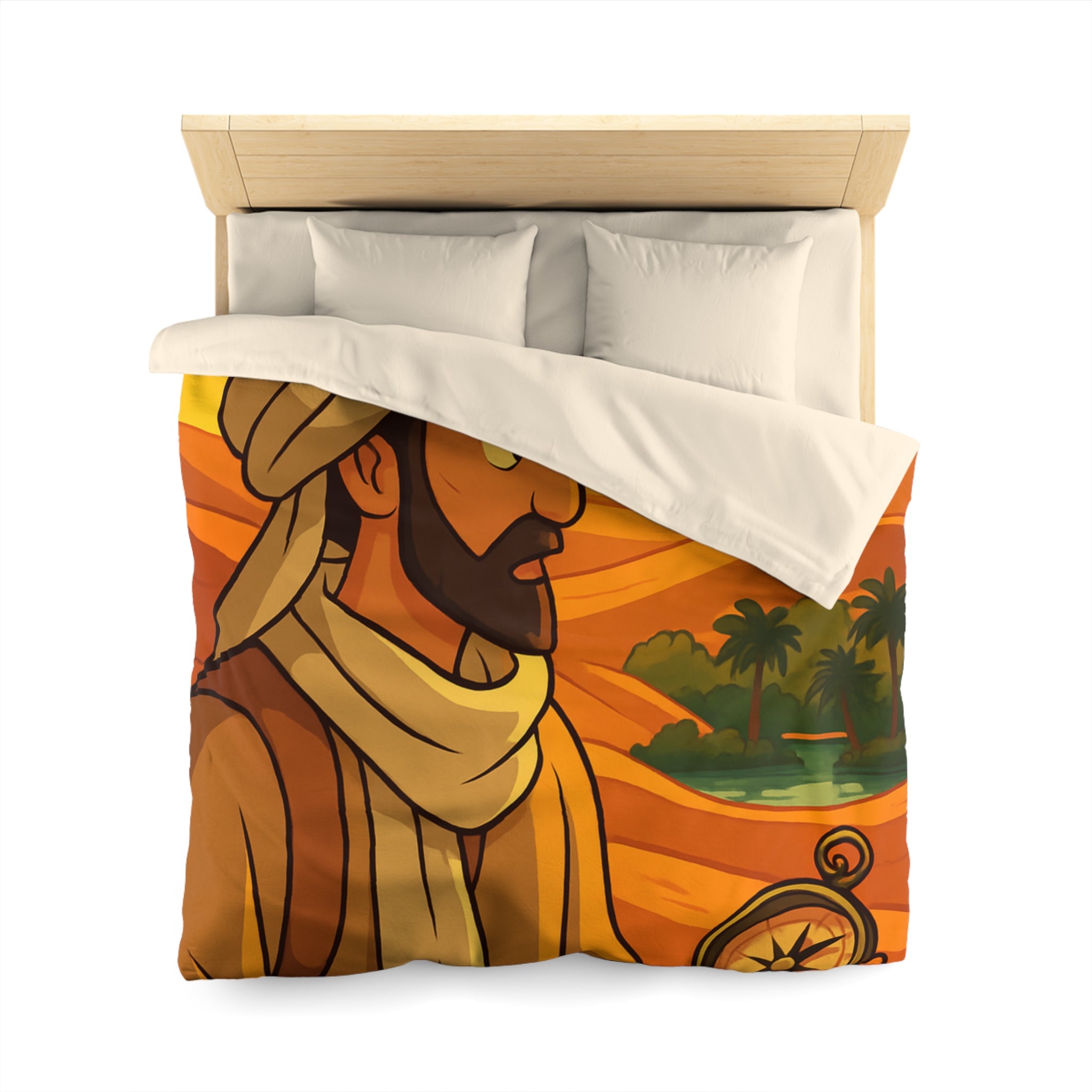 Housse de Couette Microfibre Illustration Unique Design Moderne Décoration Intérieure Raffinée