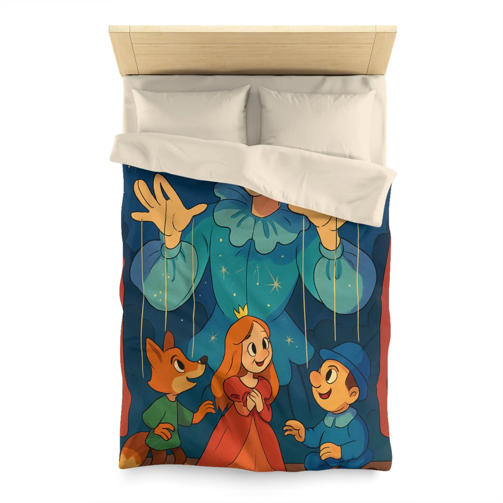 Housse de couette marionnette: spectacle enchanté de nuit étoilée pour enfants rêveurs