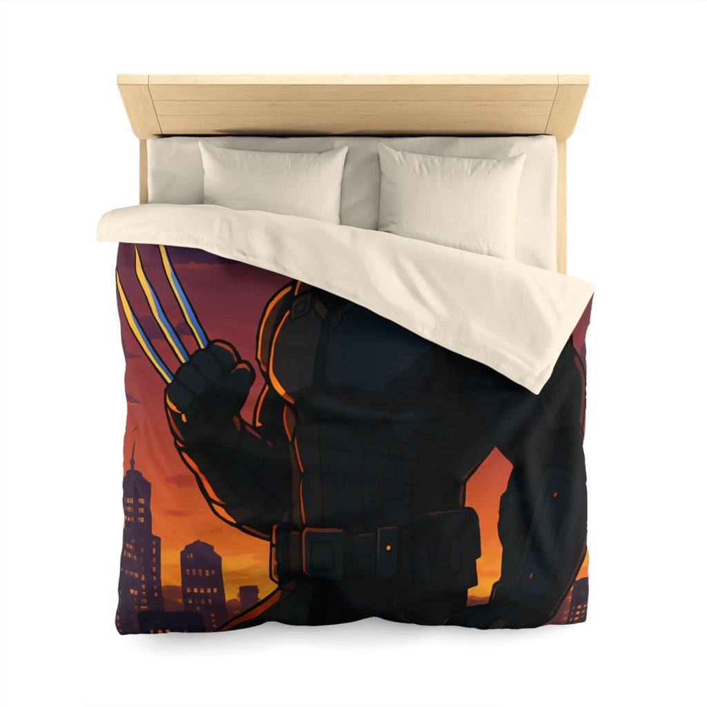 Housse de Couette Microfibre Art Graphique Contemporain Style Décoratif Chambre Tendance