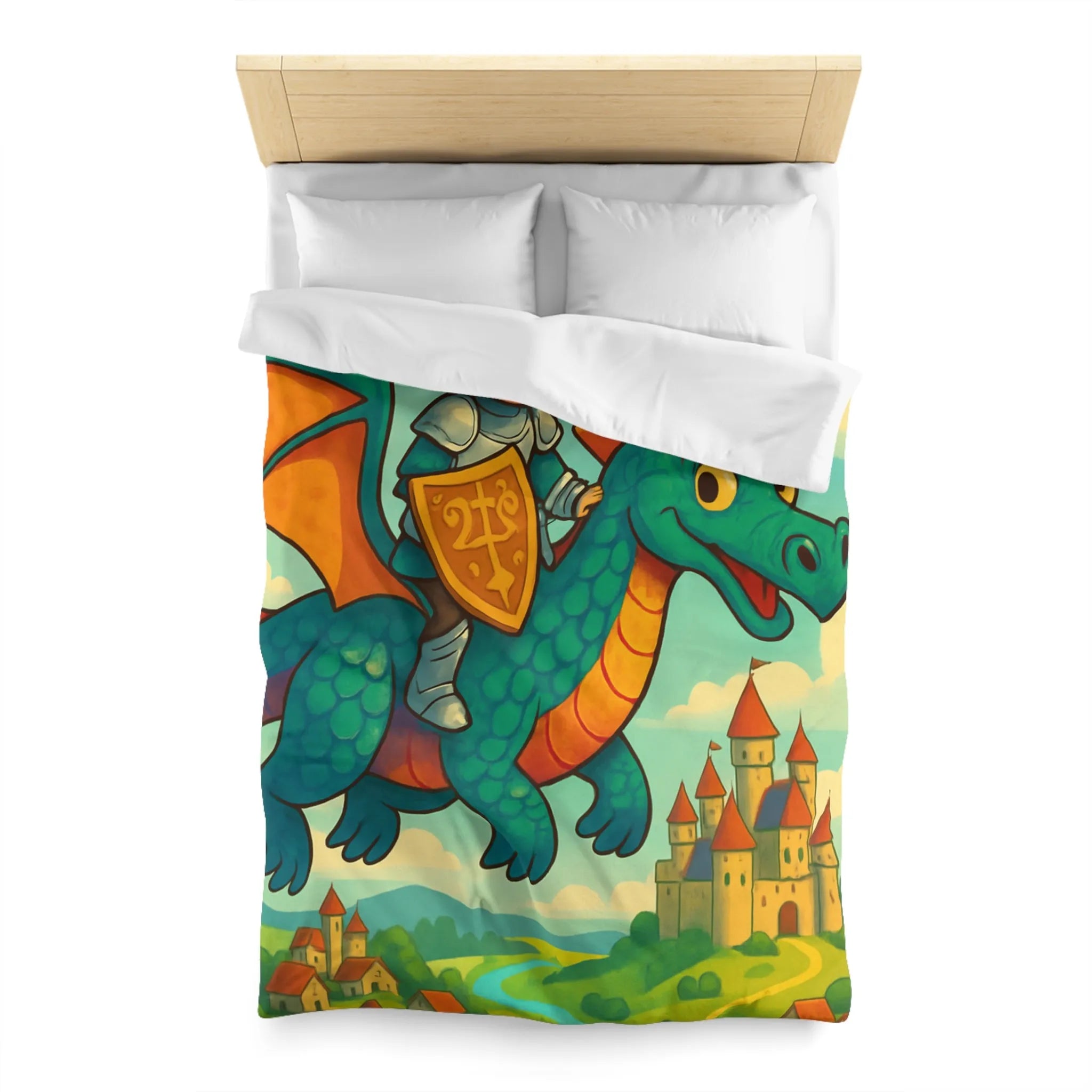 Housse de Couette Microfibre Art Graphique Contemporain Style Décoratif Chambre Tendance