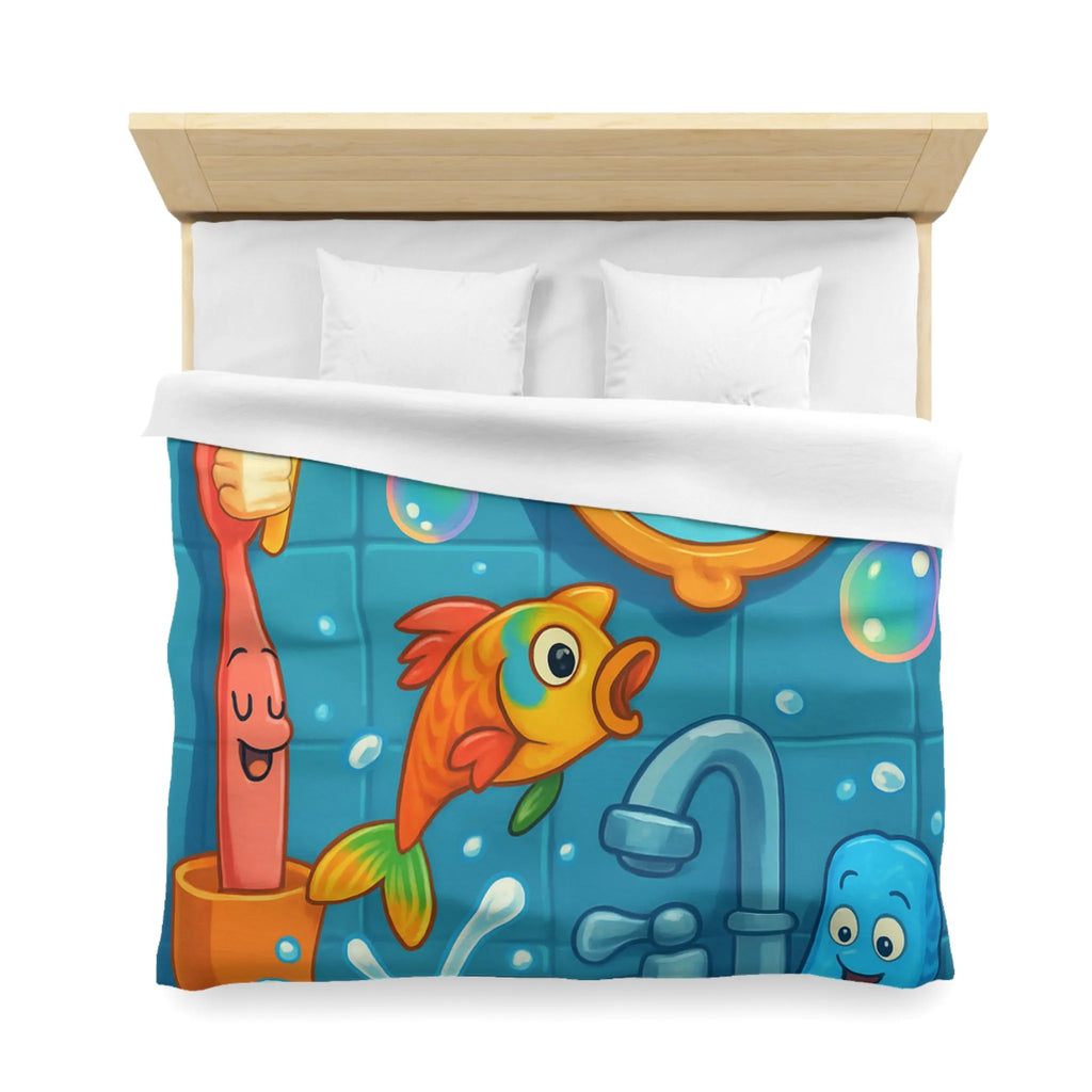 Enchantez votre chambre avec une housse de couette poisson magique et joyeux