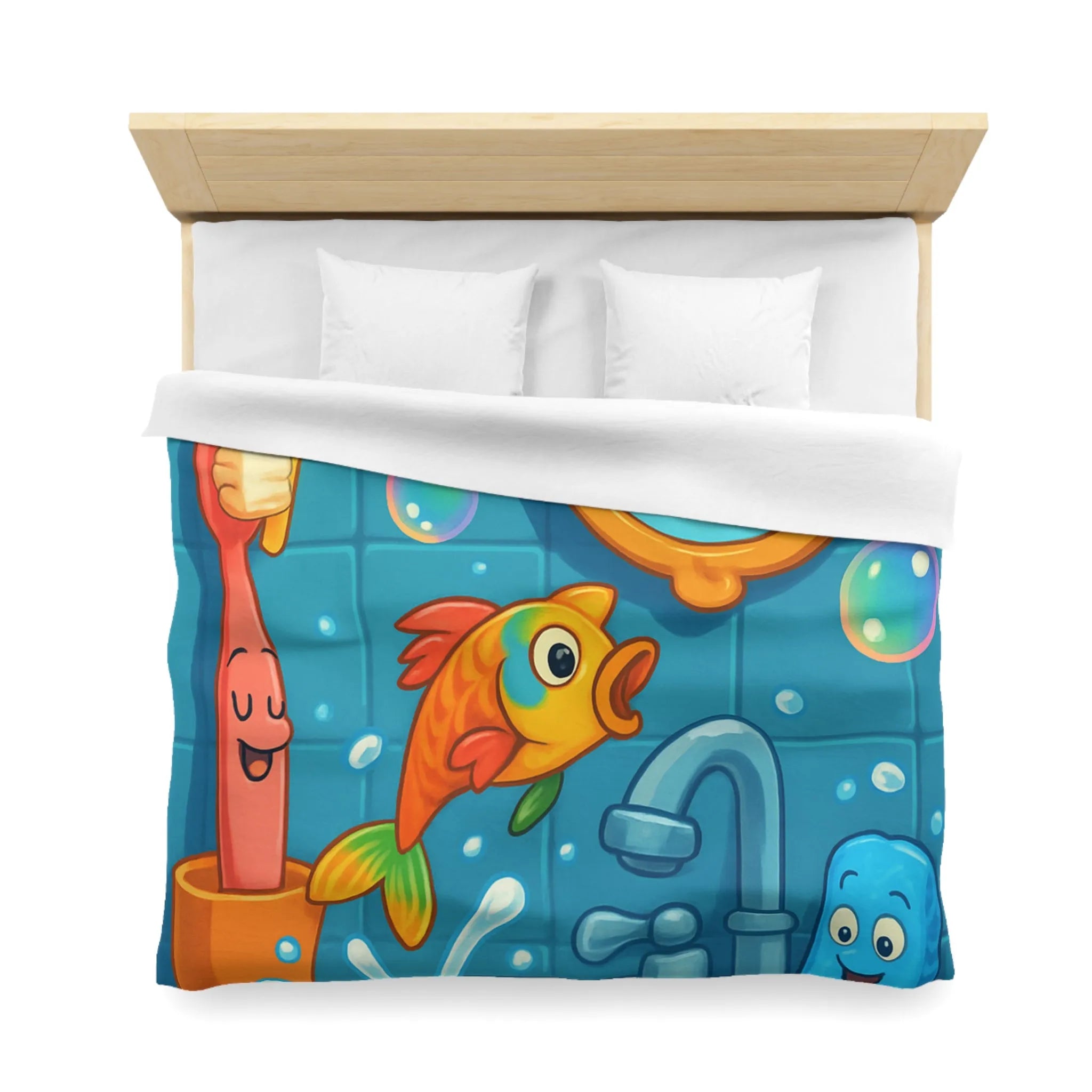 Enchantez votre chambre avec une housse de couette poisson magique et joyeux