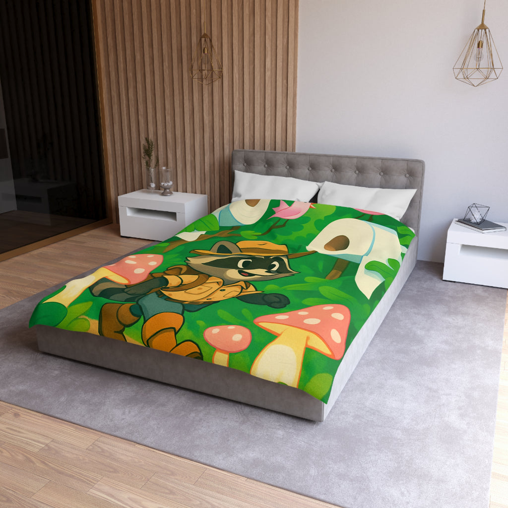 Housse de Couette Microfibre Motif Créatif Original Style Contemporain Chambre Élégante