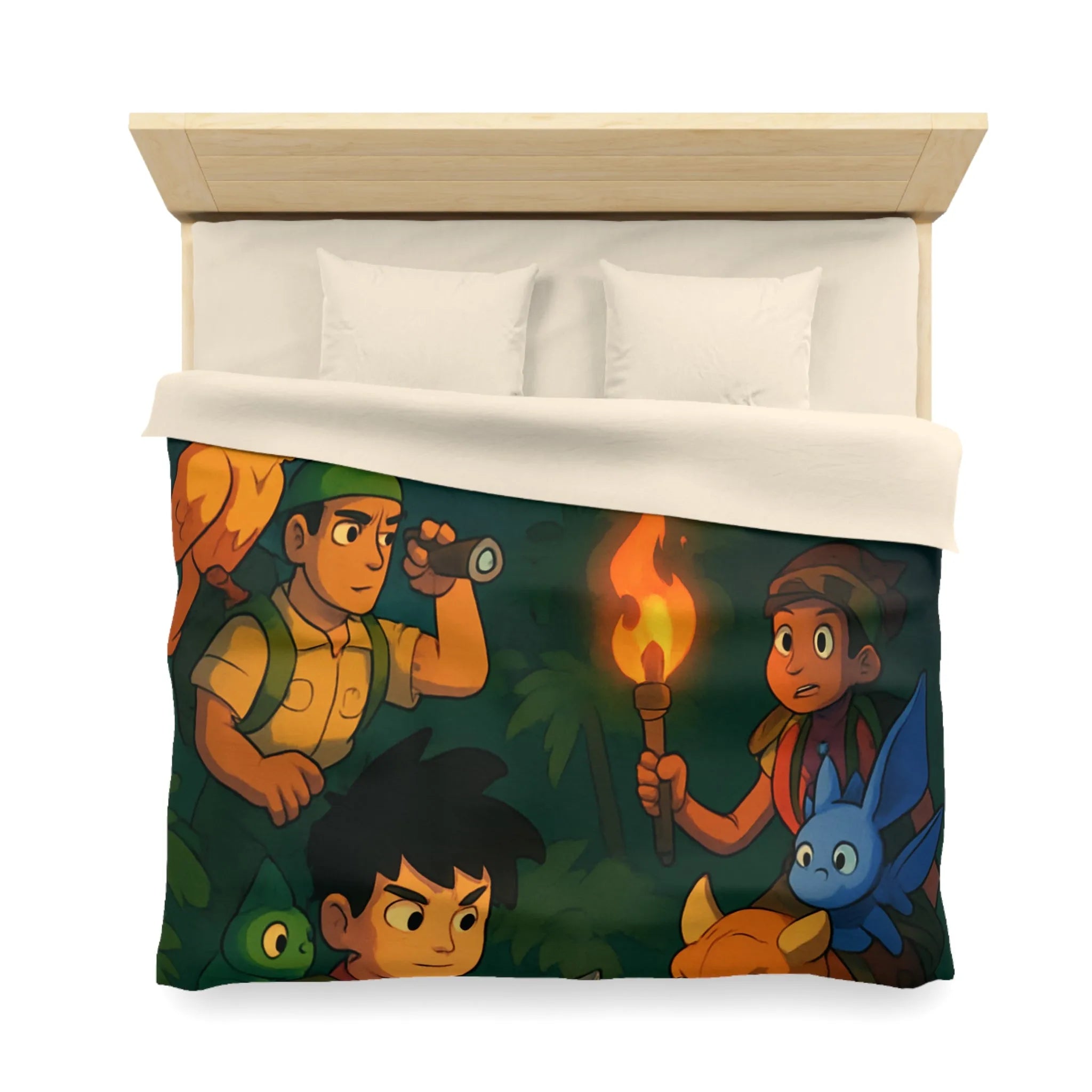 Explorez la jungle en famille avec des amis animaux et un volcan en éruption.