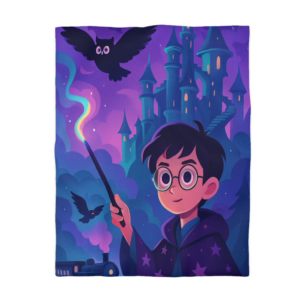 Housse de Couette Microfibre Motif Créatif Original Style Contemporain Chambre Élégante