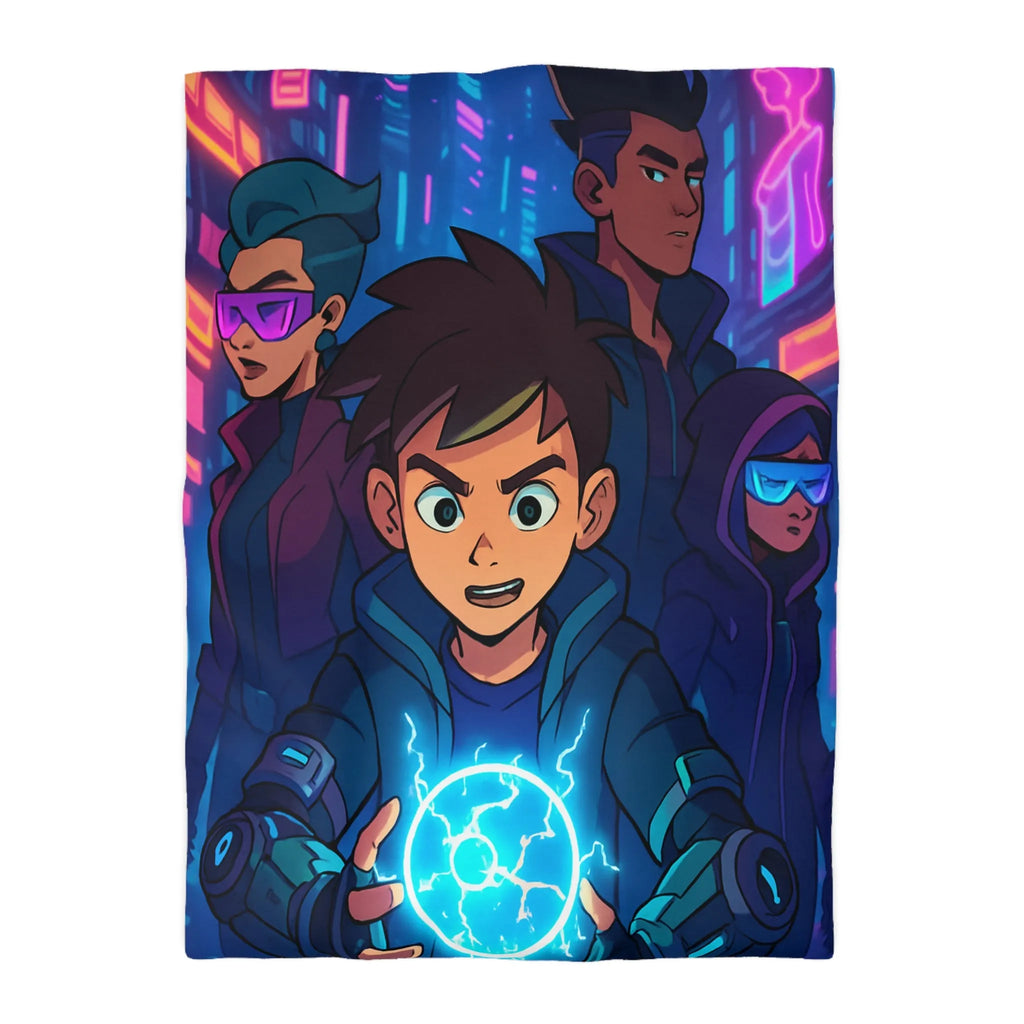 Housse de Couette Microfibre Art Graphique Contemporain Style Décoratif Chambre Tendance