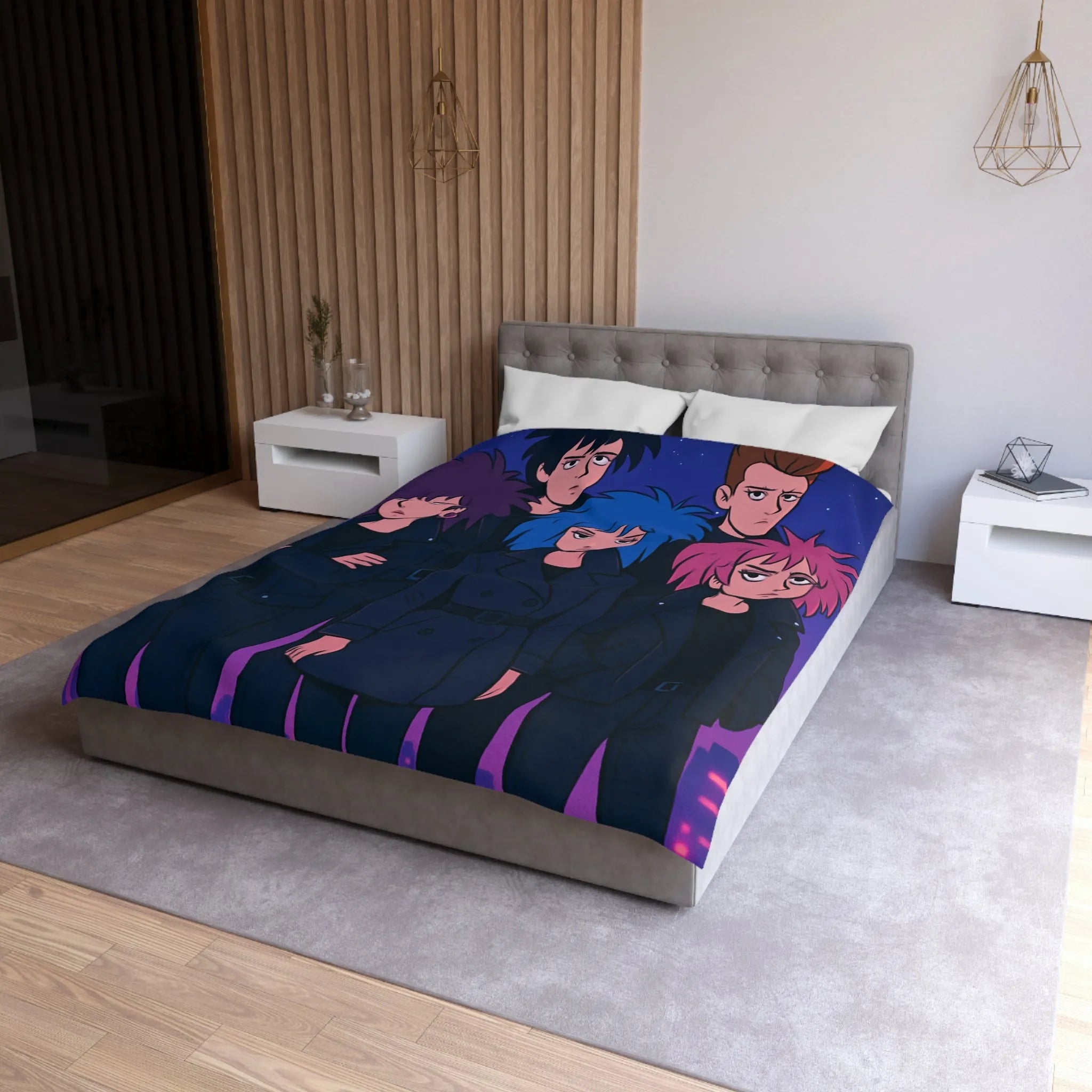 Housse de Couette Microfibre Création Artistique Moderne Design Exclusif Décoration Chambre