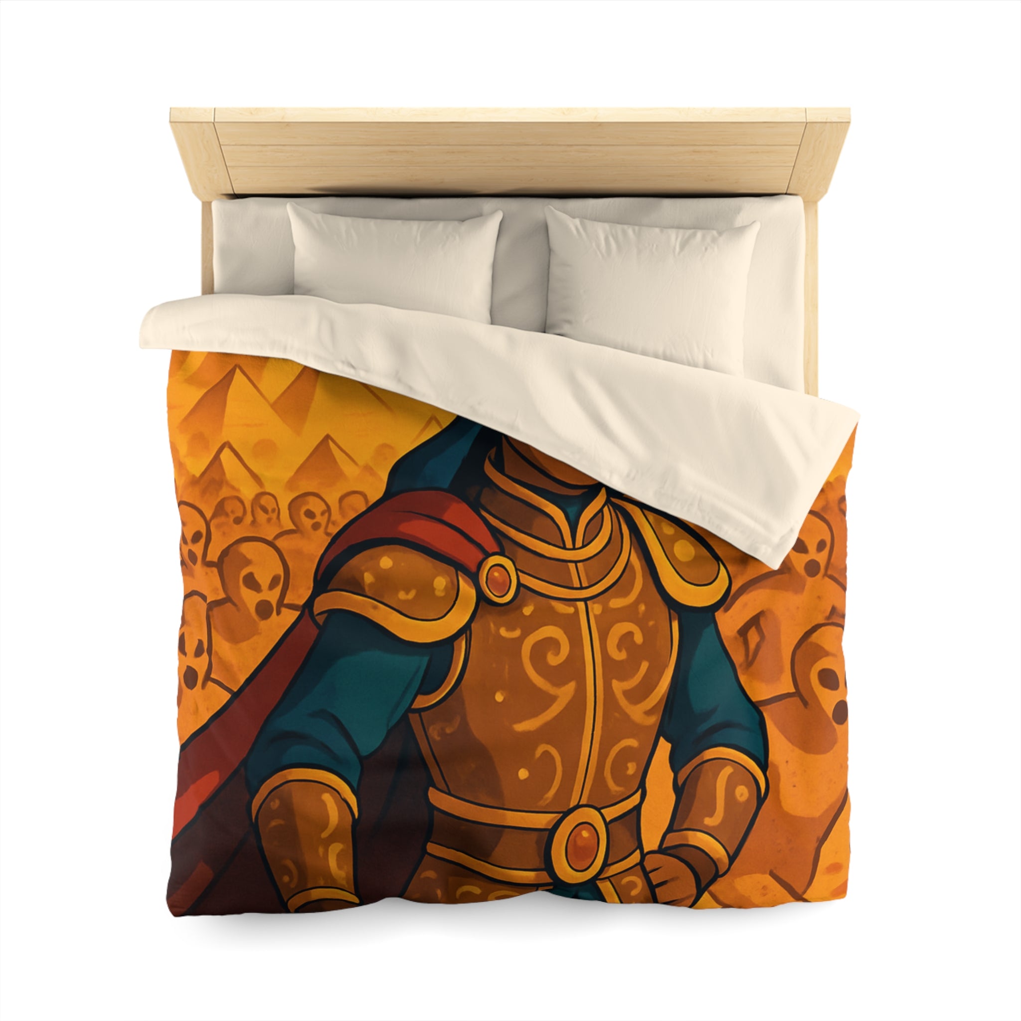 Housse de Couette Microfibre Design Artistique Moderne Décoration Chambre Confort Premium