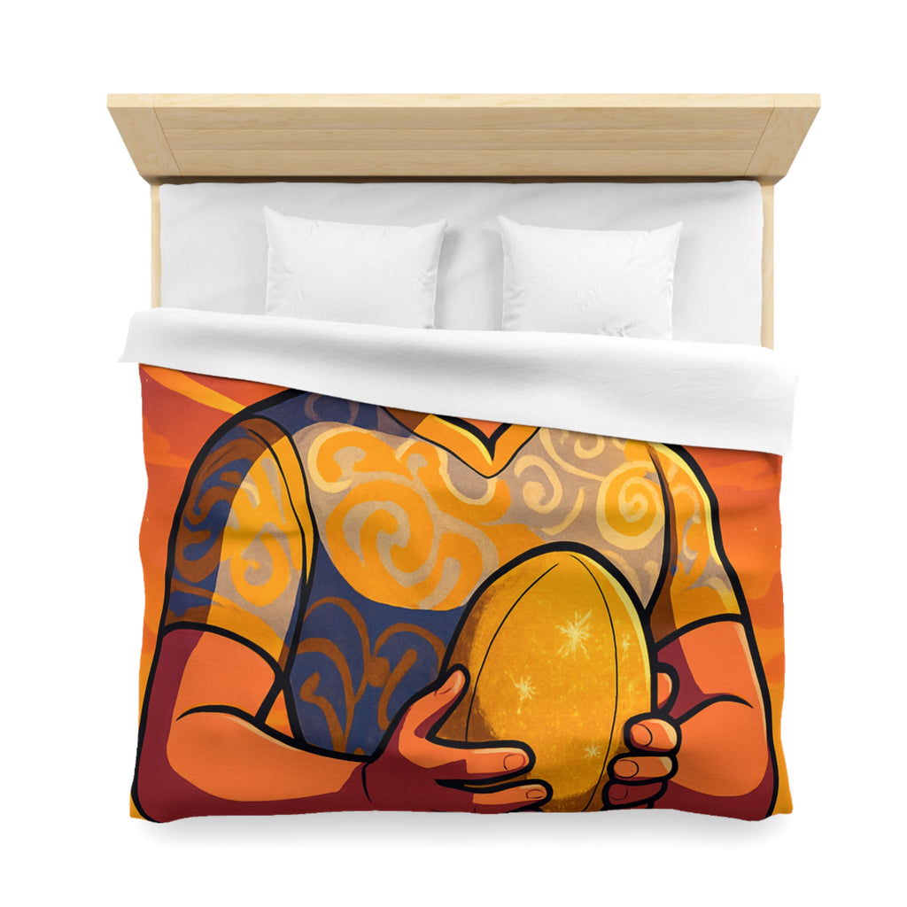 Housse de Couette Microfibre Illustration Unique Design Moderne Décoration Intérieure Raffinée