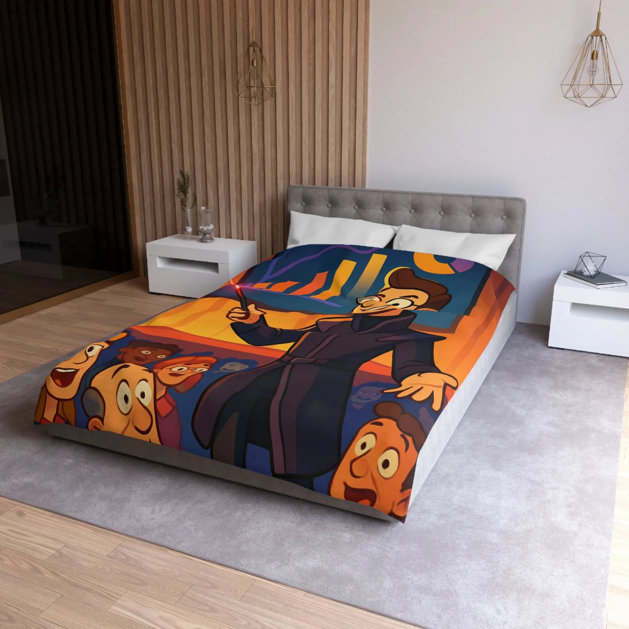 Housse de Couette Microfibre Création Artistique Moderne Design Exclusif Décoration Chambre