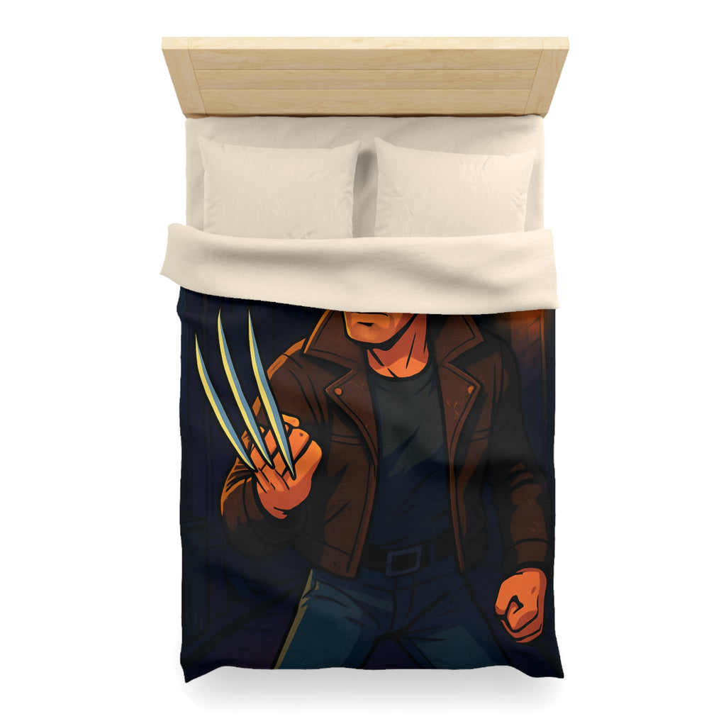 Housse de Couette Microfibre Illustration Unique Design Moderne Décoration Intérieure Raffinée