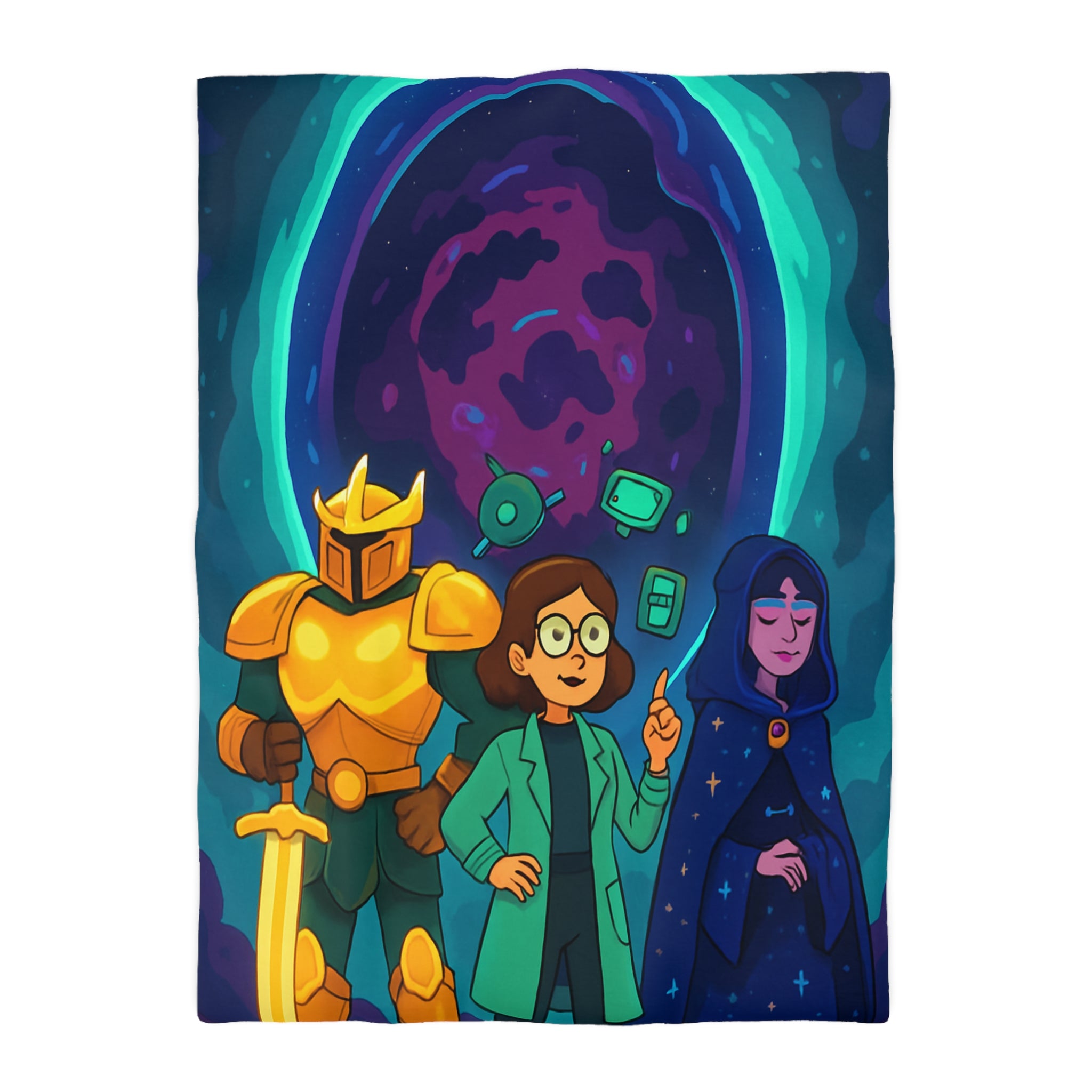 Housse de Couette Microfibre Motif Créatif Original Style Contemporain Chambre Élégante