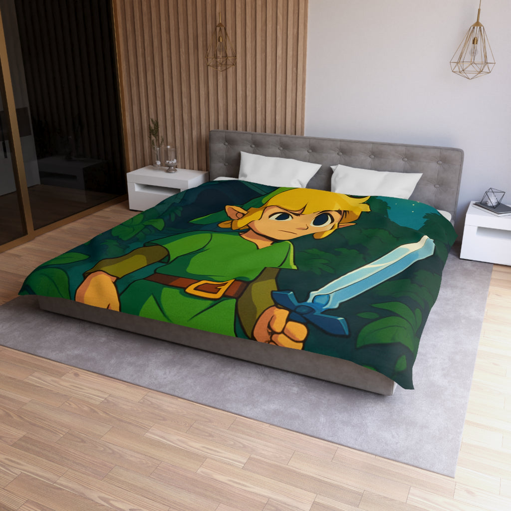 Housse de Couette Microfibre Design Artistique Moderne Décoration Chambre Confort Premium