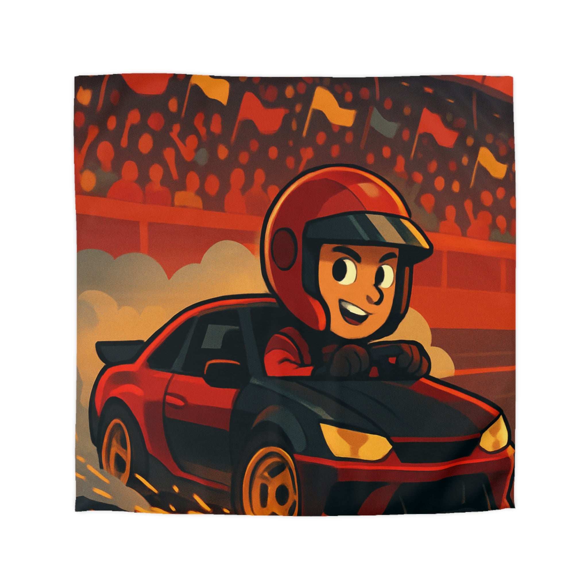 Housse de Couette Microfibre Motif Créatif Original Style Contemporain Chambre Élégante