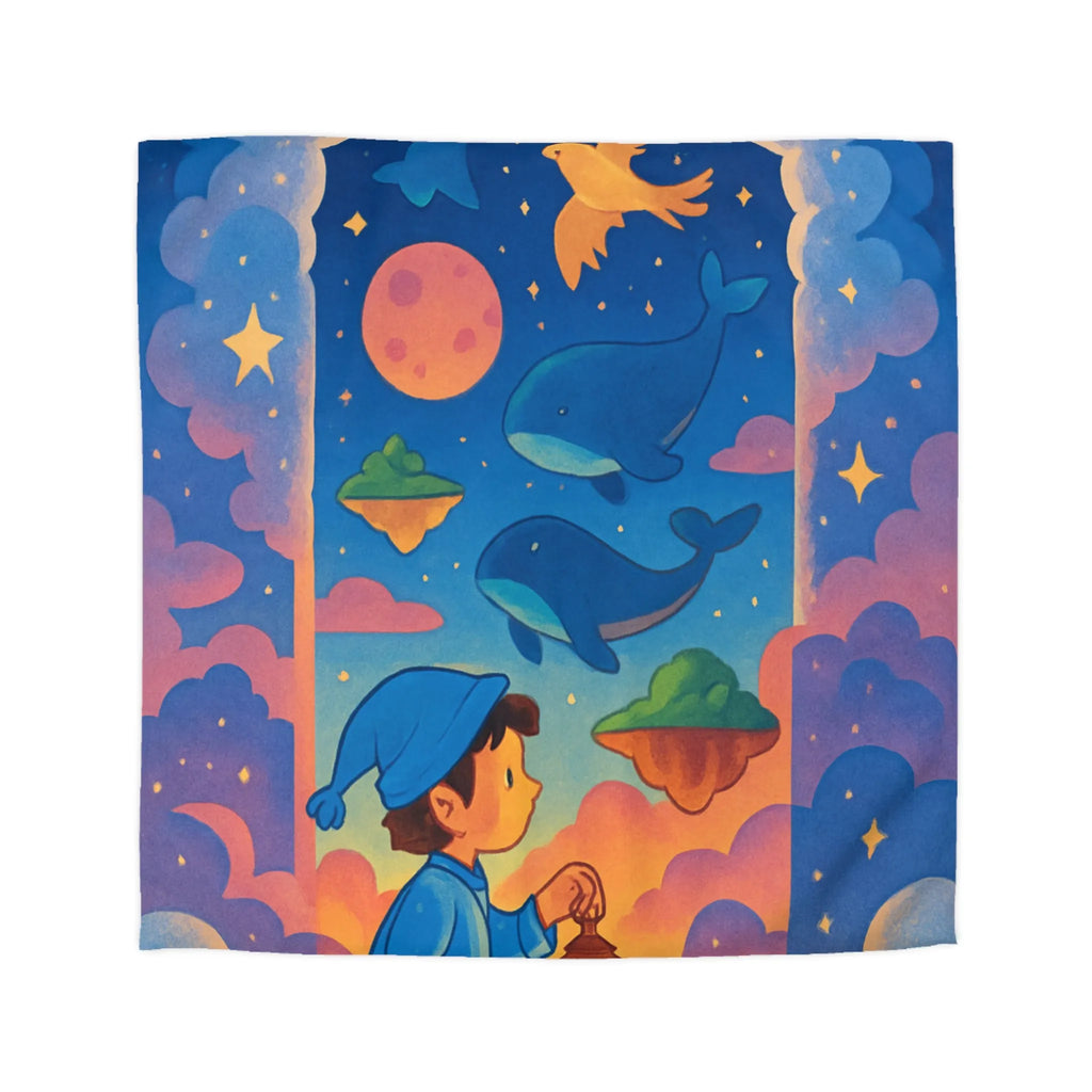 Housse de Couette Enfant : Voyage Imaginaire Étoilé pour Rêves Enchantés et Doux Sommeil