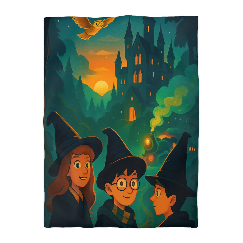 Explorez l'univers magique des sorciers avec une housse de couette mystérieuse et captivante