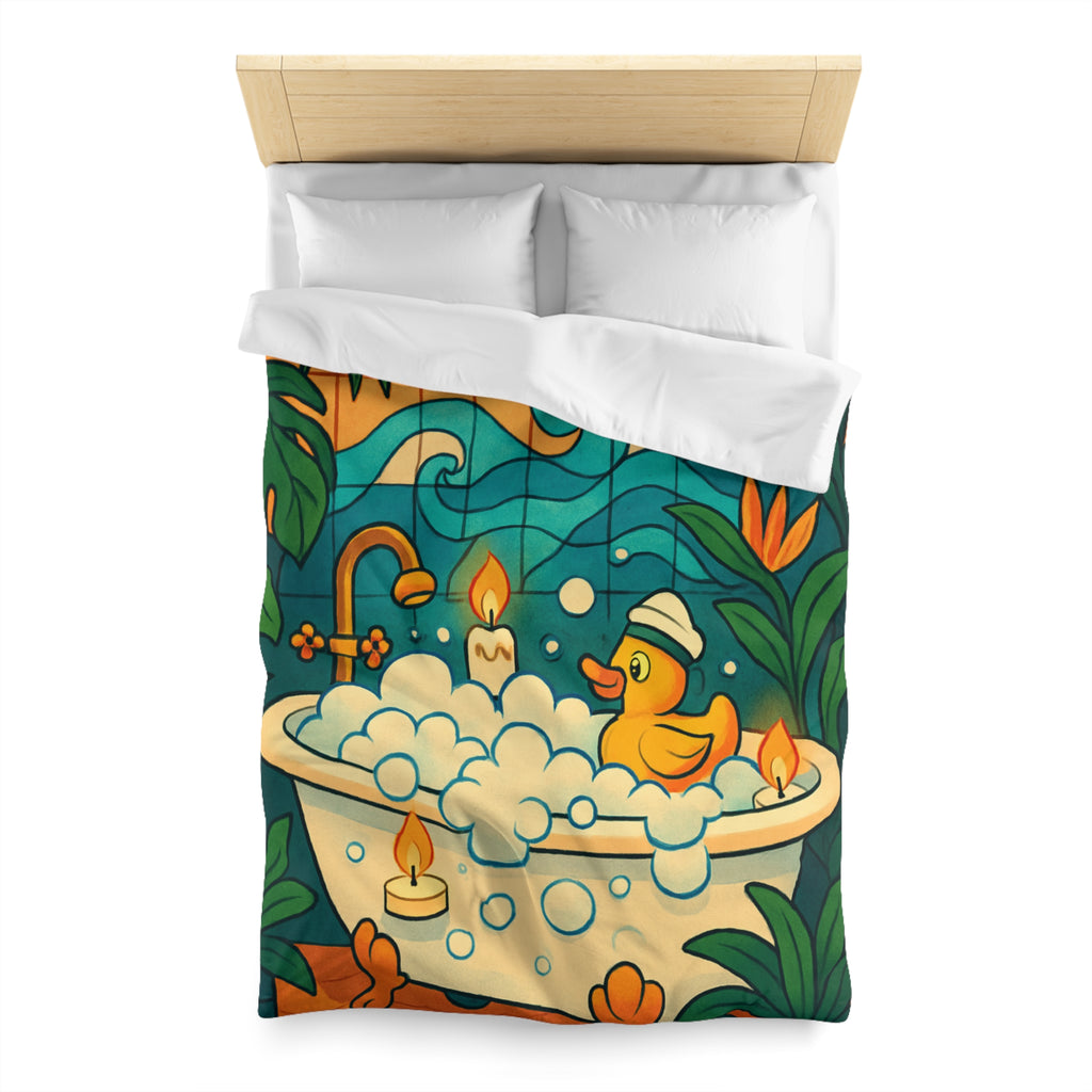 Housse de Couette Microfibre Design Artistique Moderne Décoration Chambre Confort Premium