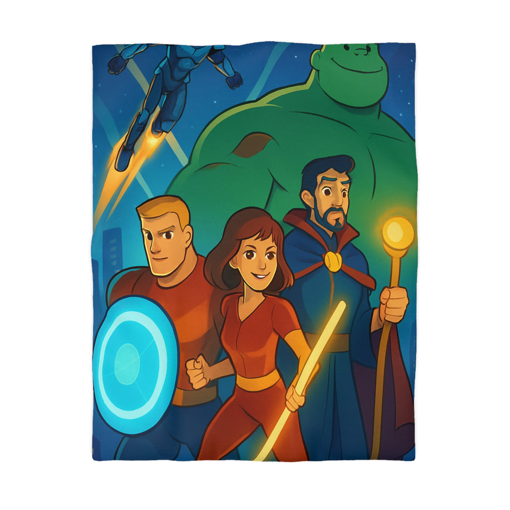 Housse de Couette Microfibre Design Artistique Moderne Décoration Chambre Confort Premium