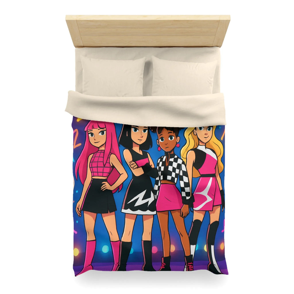 Housse de couette colorée avec un design moderne et des motifs géométriques éclatants