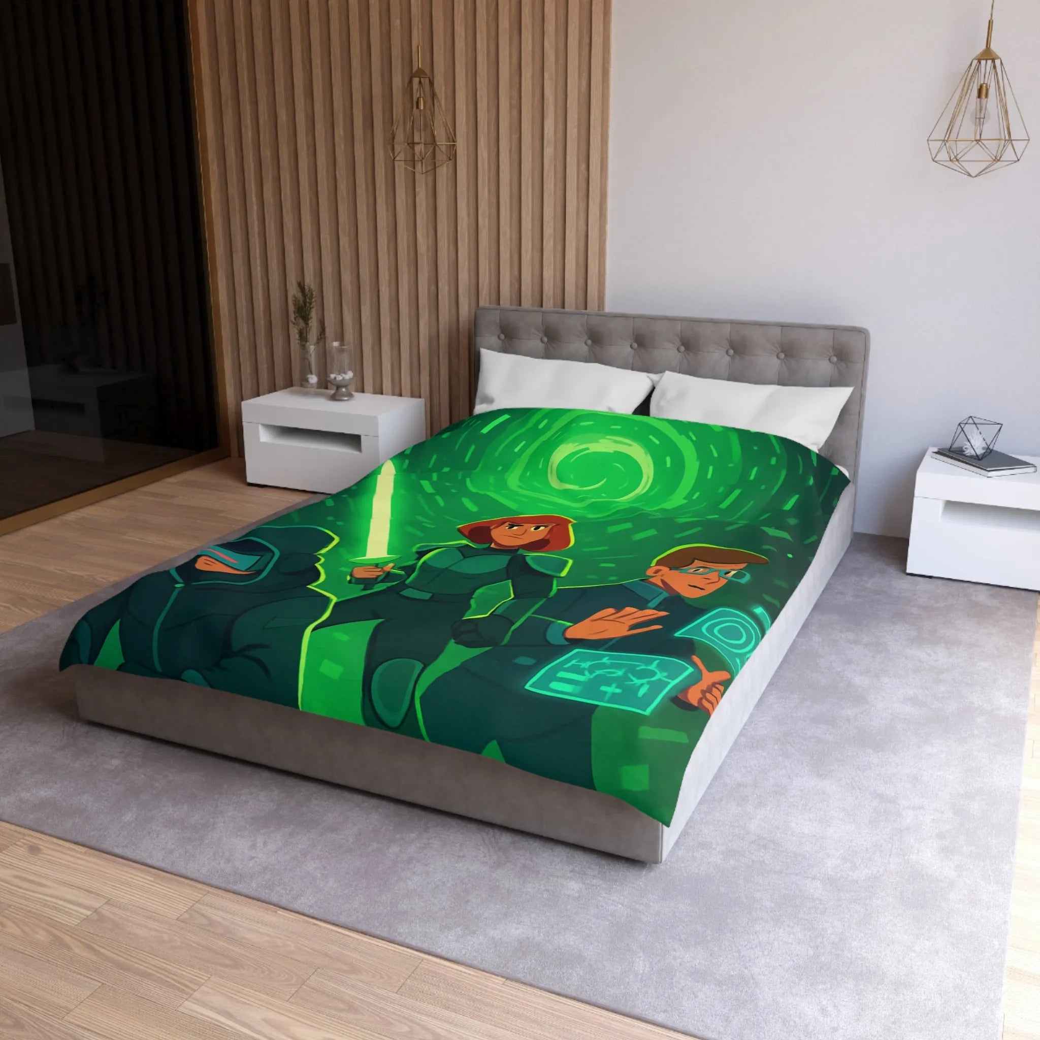 Housse de Couette Microfibre Création Artistique Moderne Design Exclusif Décoration Chambre